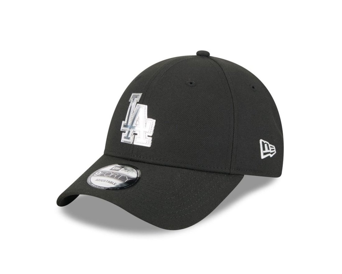 Bone New Era 9FORTY Los Angeles Dodgers Preto