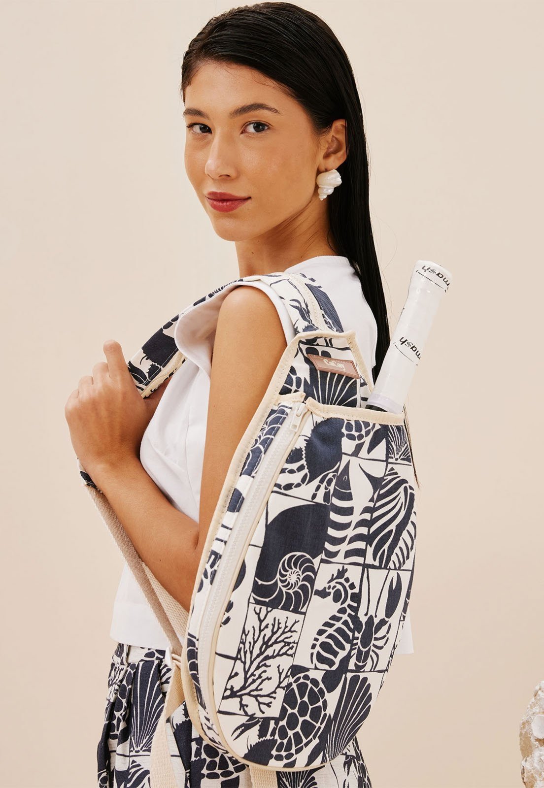 Mochila Beach Tennis Se Joga Estampada Mar