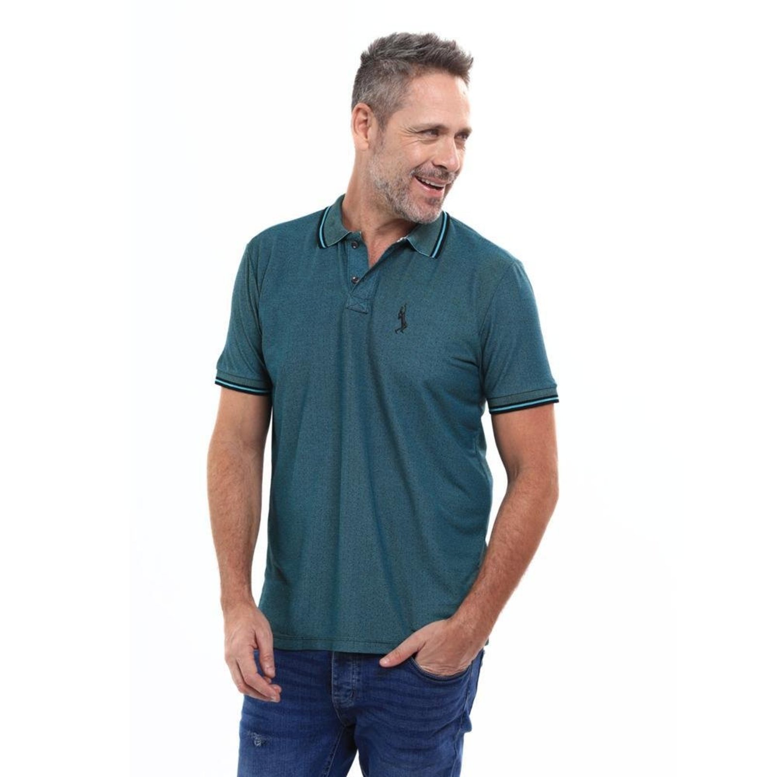 Camisa Polo Masculina Piquet Algodão Casual
