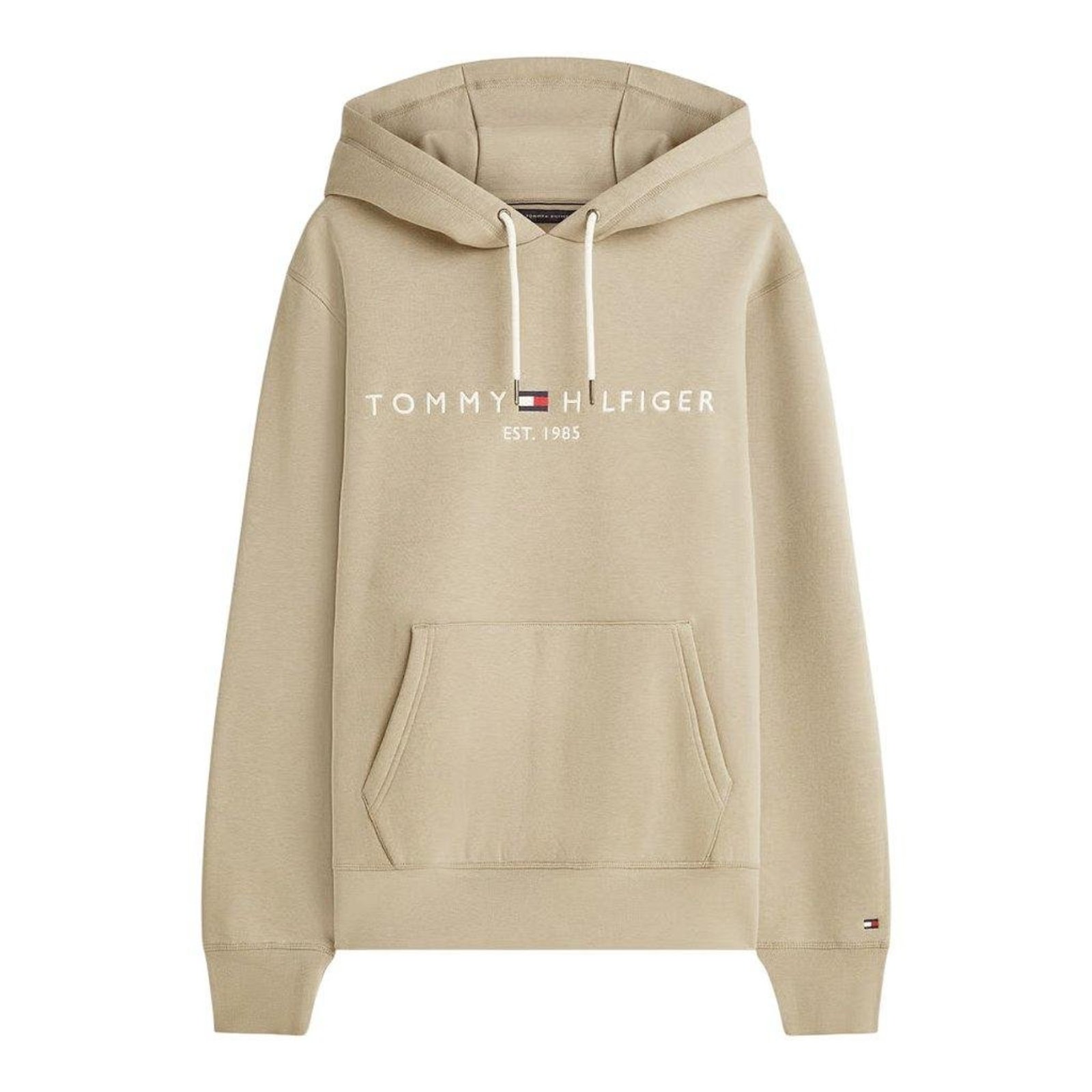 Moletom Tommy Hilfiger Logo Hoody Masculino Caqui