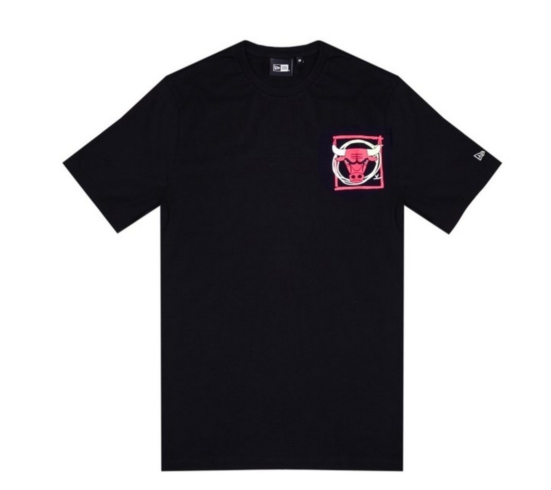 Camiseta New Era Regular Chicago Bulls Preto