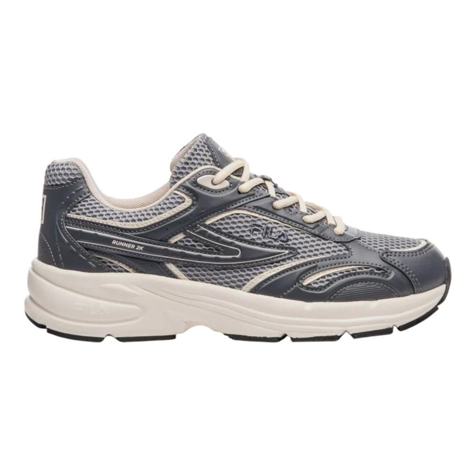 Tênis Fila Runner 2k Feminino Cinza e Bege Cinza