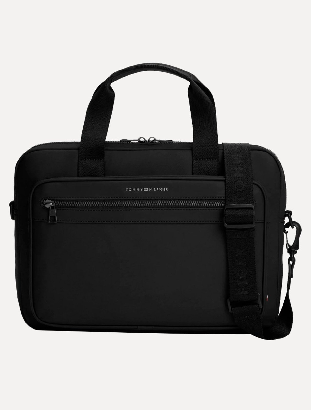 Bolsa Tommy Hilfiger Masculina Notebook Repreve Bag Preta