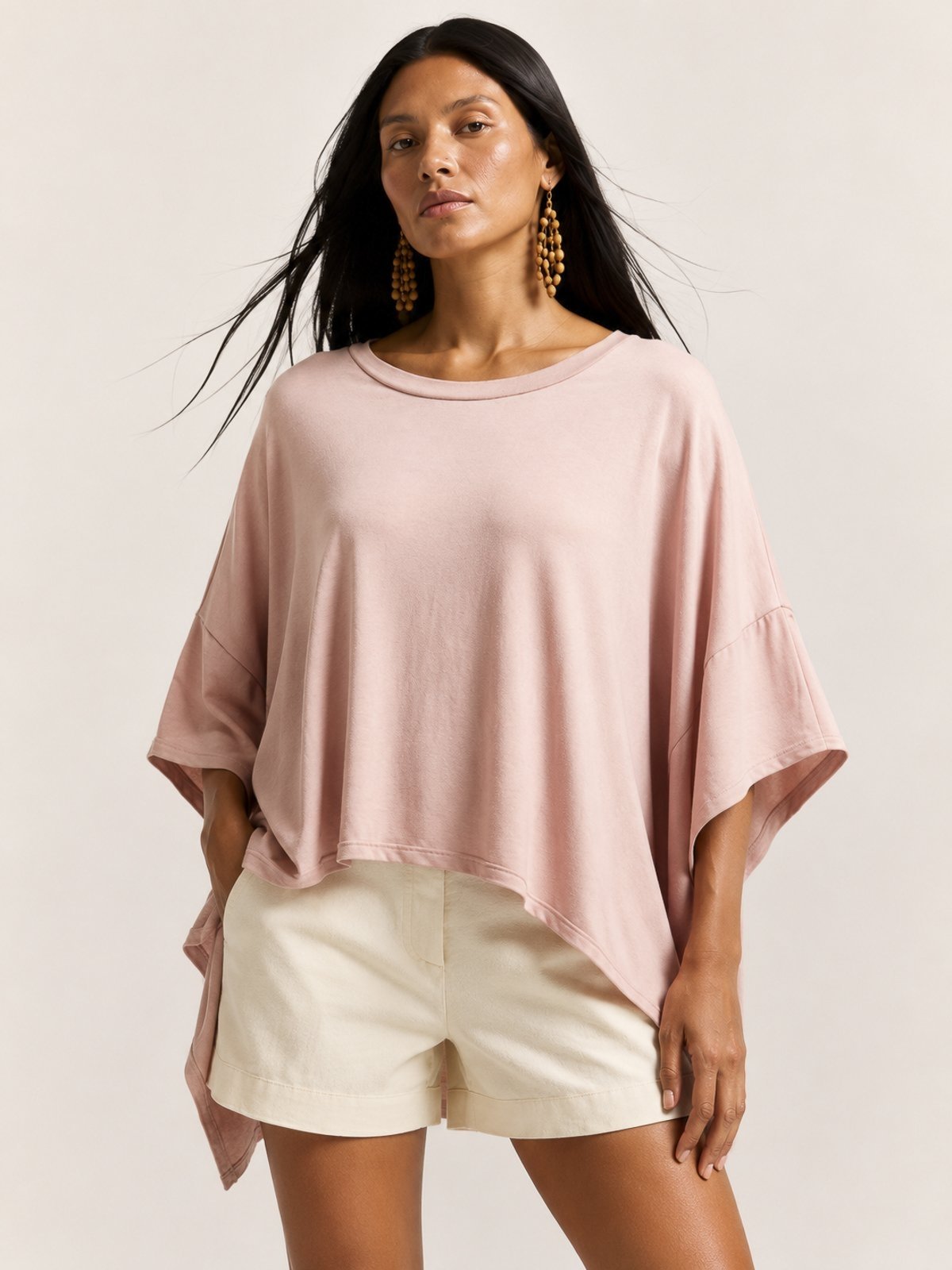 Blusa Amazonia Vital Asa Delta de Malha Tupã Rosa Blush