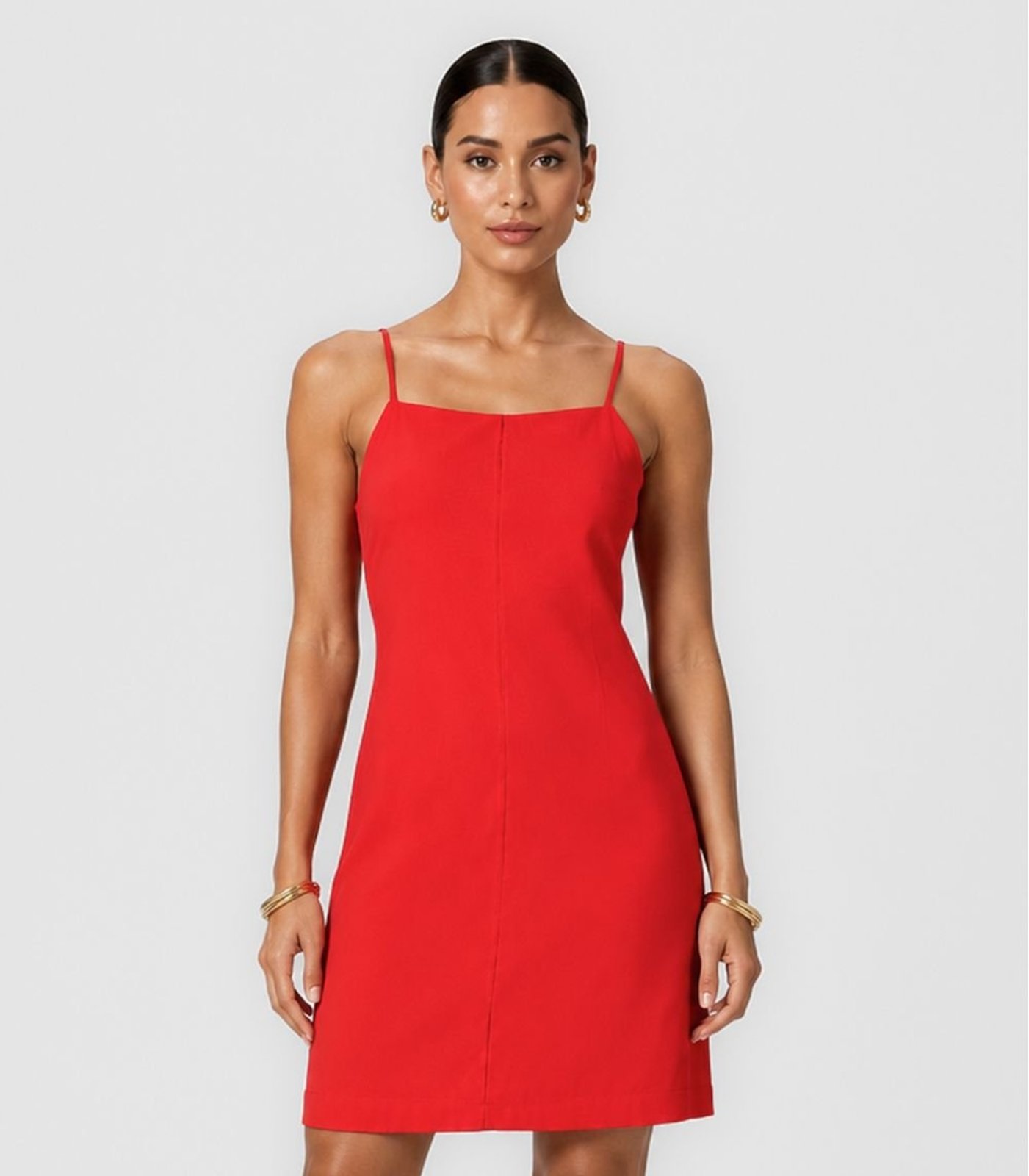 Vestido Feminino Decote Quadrado Endless Laranja