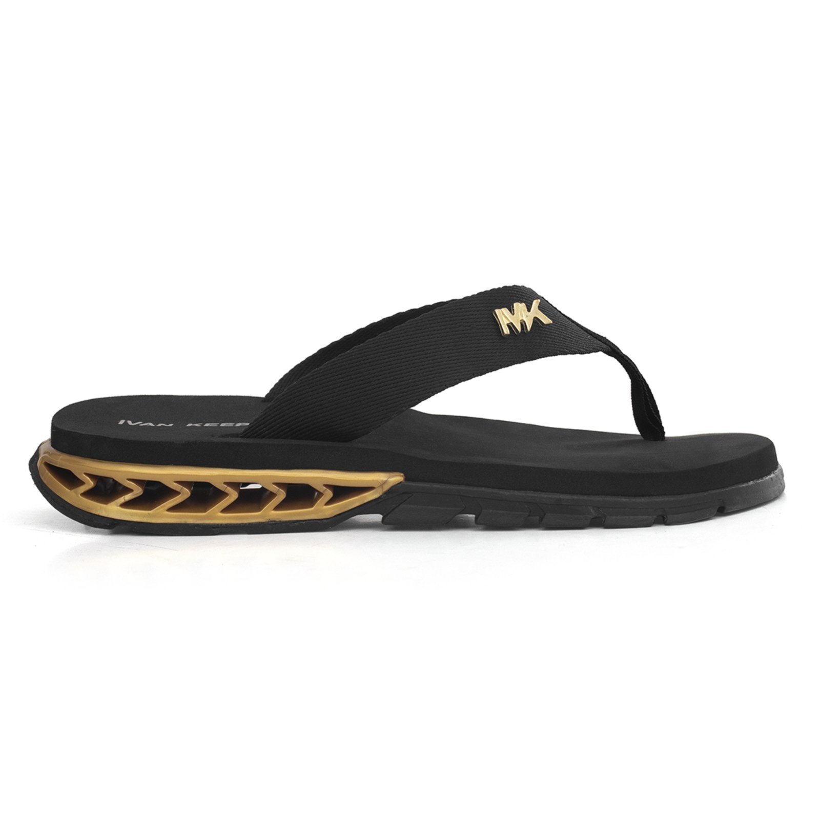 Chinelo Masculino Casual Anatômico Macio Confortável Resistente Antiderrapante Dourado