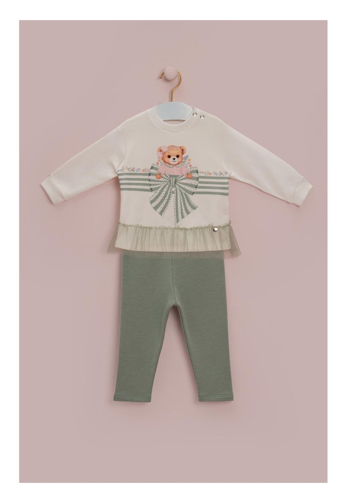Infantil - Conjunto Menina Calça Verde Petit Cherie 1 Unico