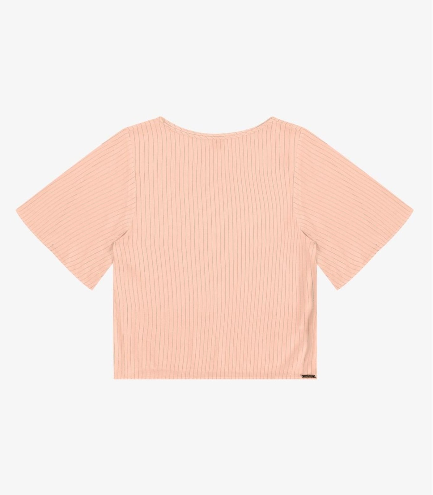 Blusa Feminina Manga Ampla Listrada Lurex Rovitex Rosa