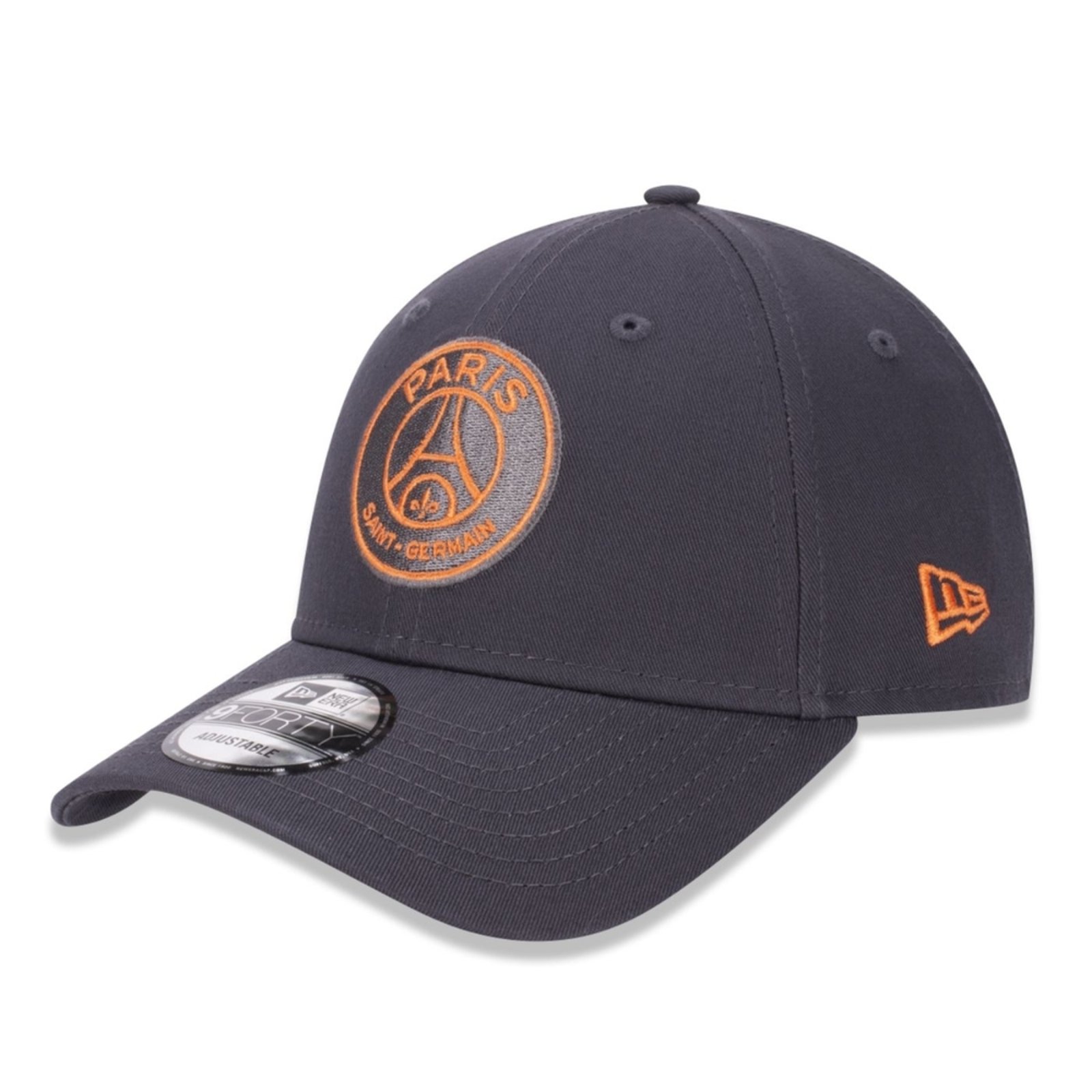 Bone New Era 9FORTY Paris Saint Germain Cinza