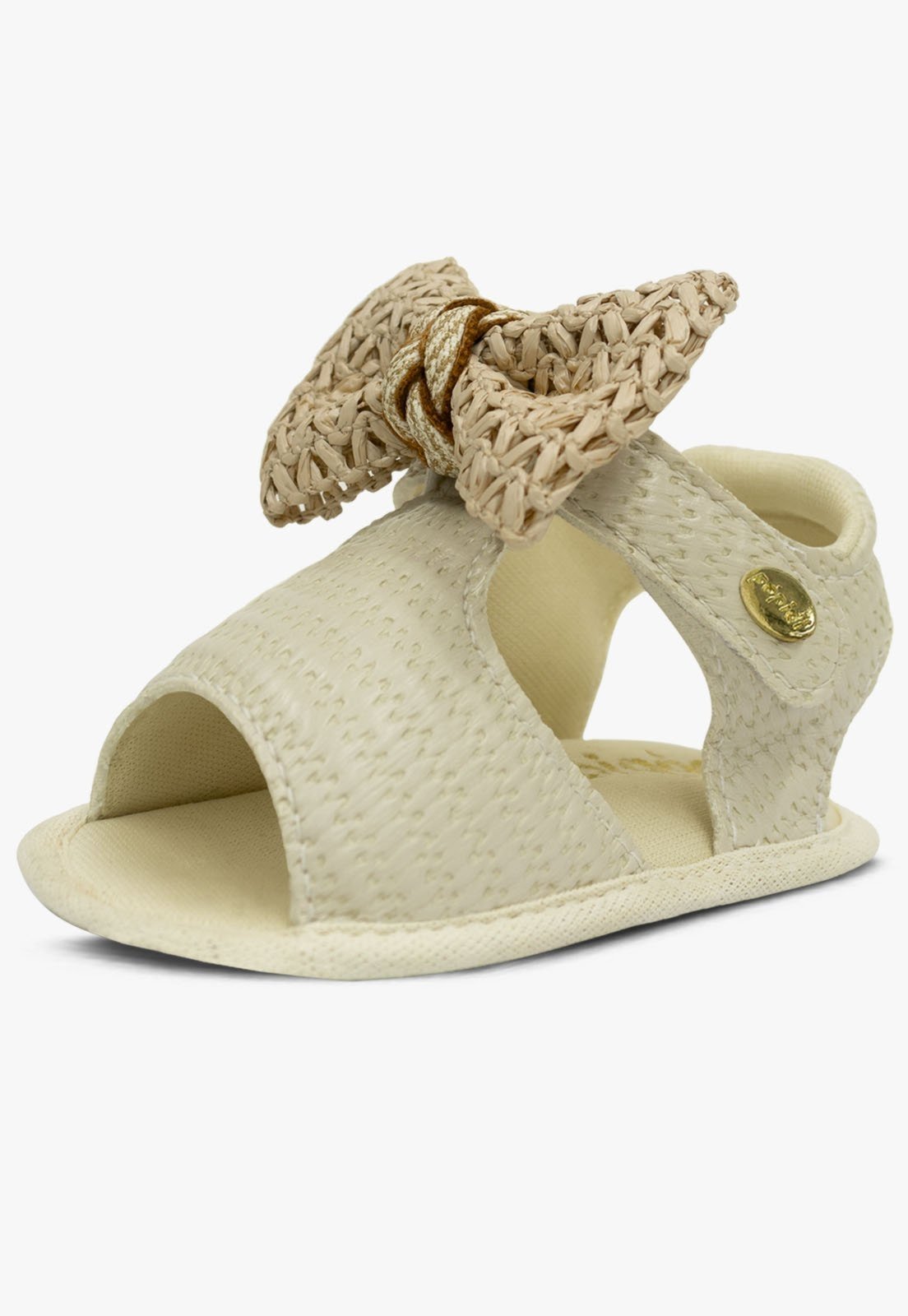 Infantil – Sandália Pópidi Recém-nascido Laço Boneca Off White