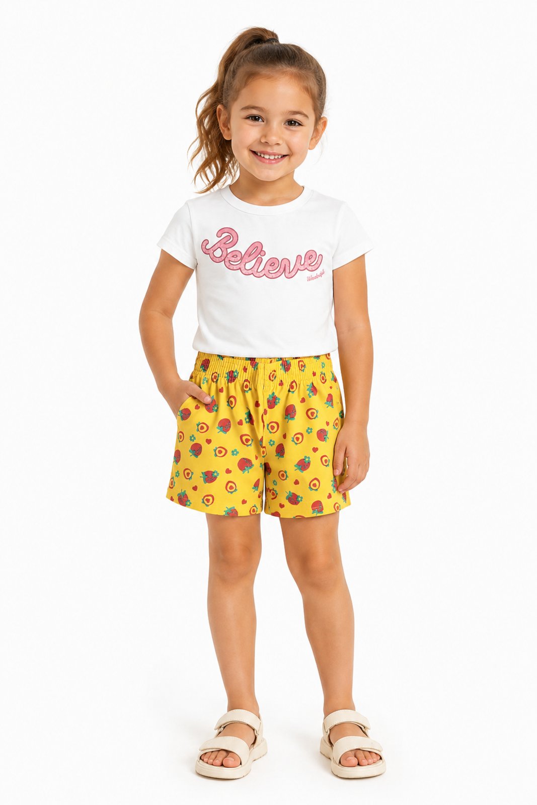 Infantil - Conjunto D Bell Outlet Fashion Frutas Branco
