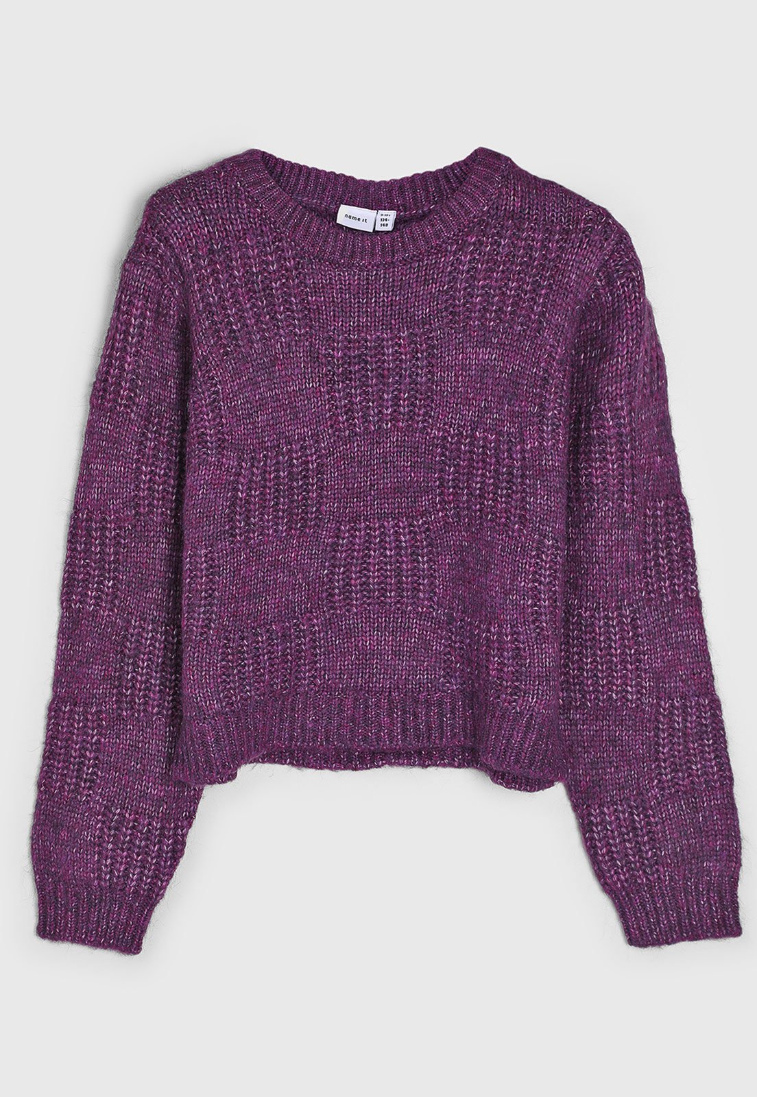 Infantil – Suéter Name It Tricot Roxo