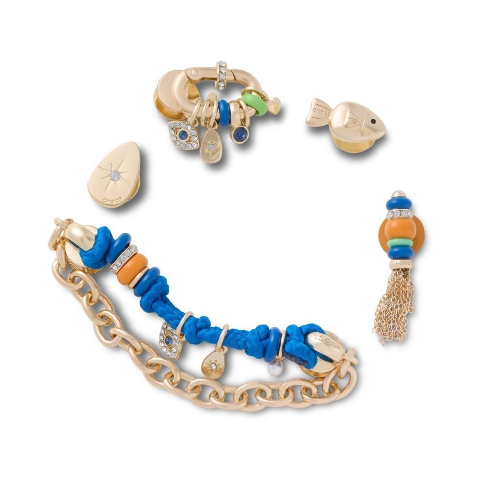 Infantil - Jibbitz™ Amuletos Boho Pack com 5 Peças Branco