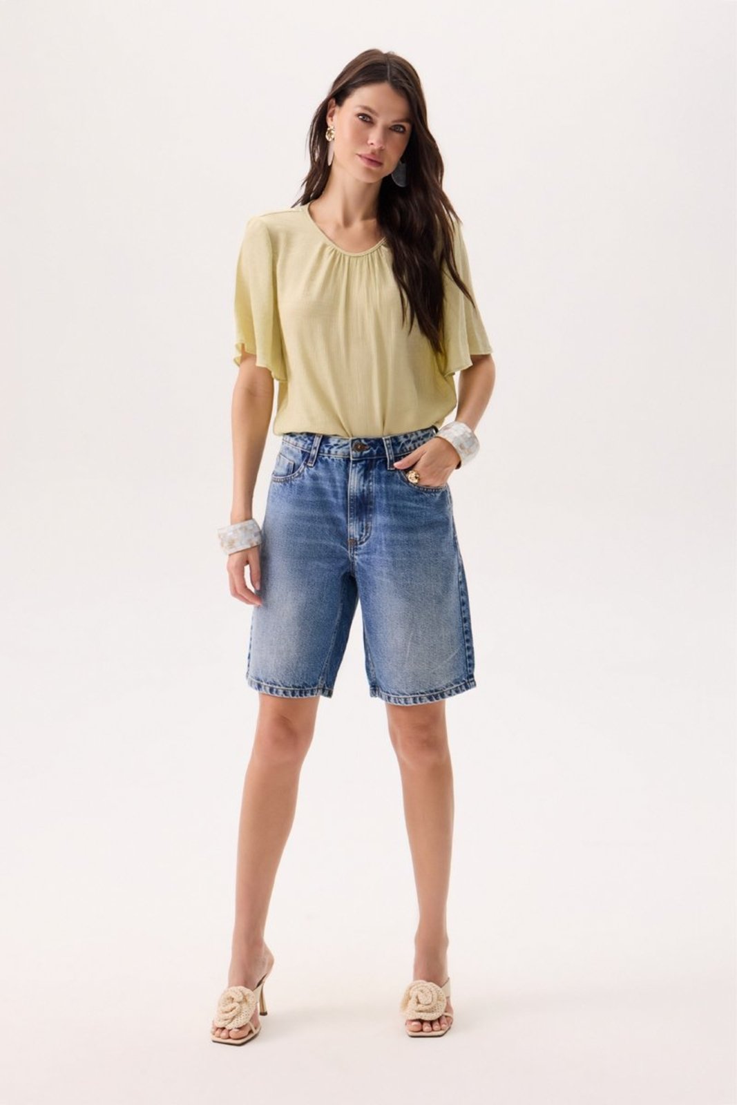 Blusa Feminina Contour Fit Flor de Lis