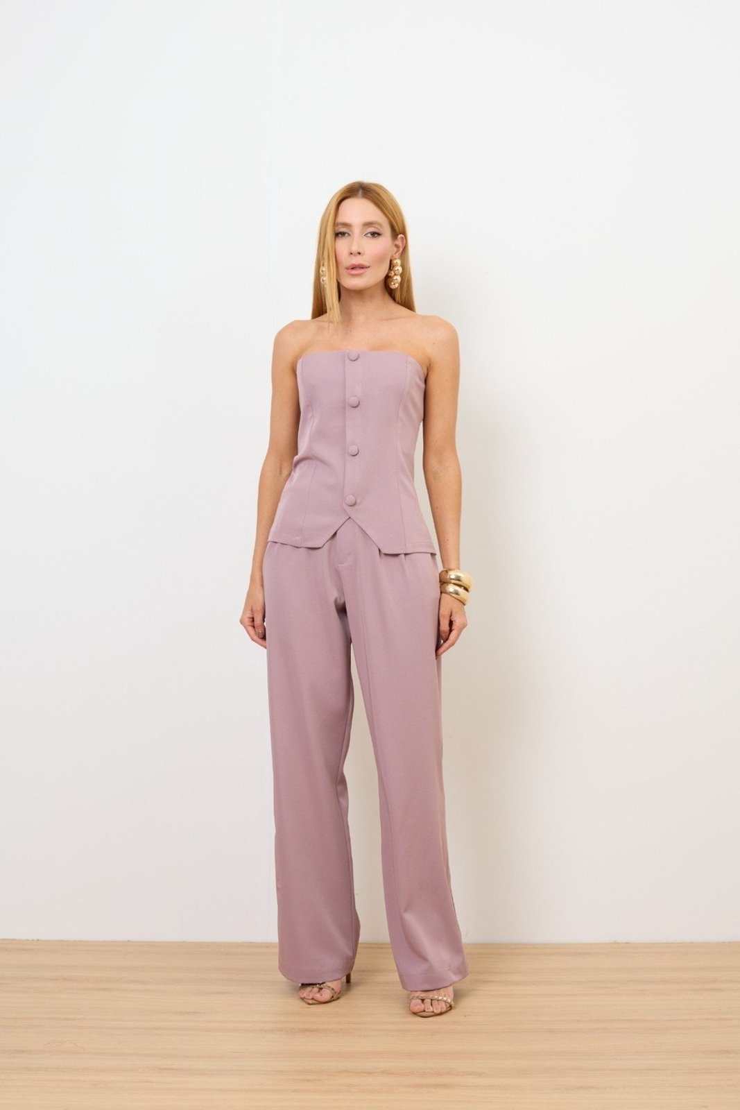 Blusa Vanibele Wide Leg Rosa