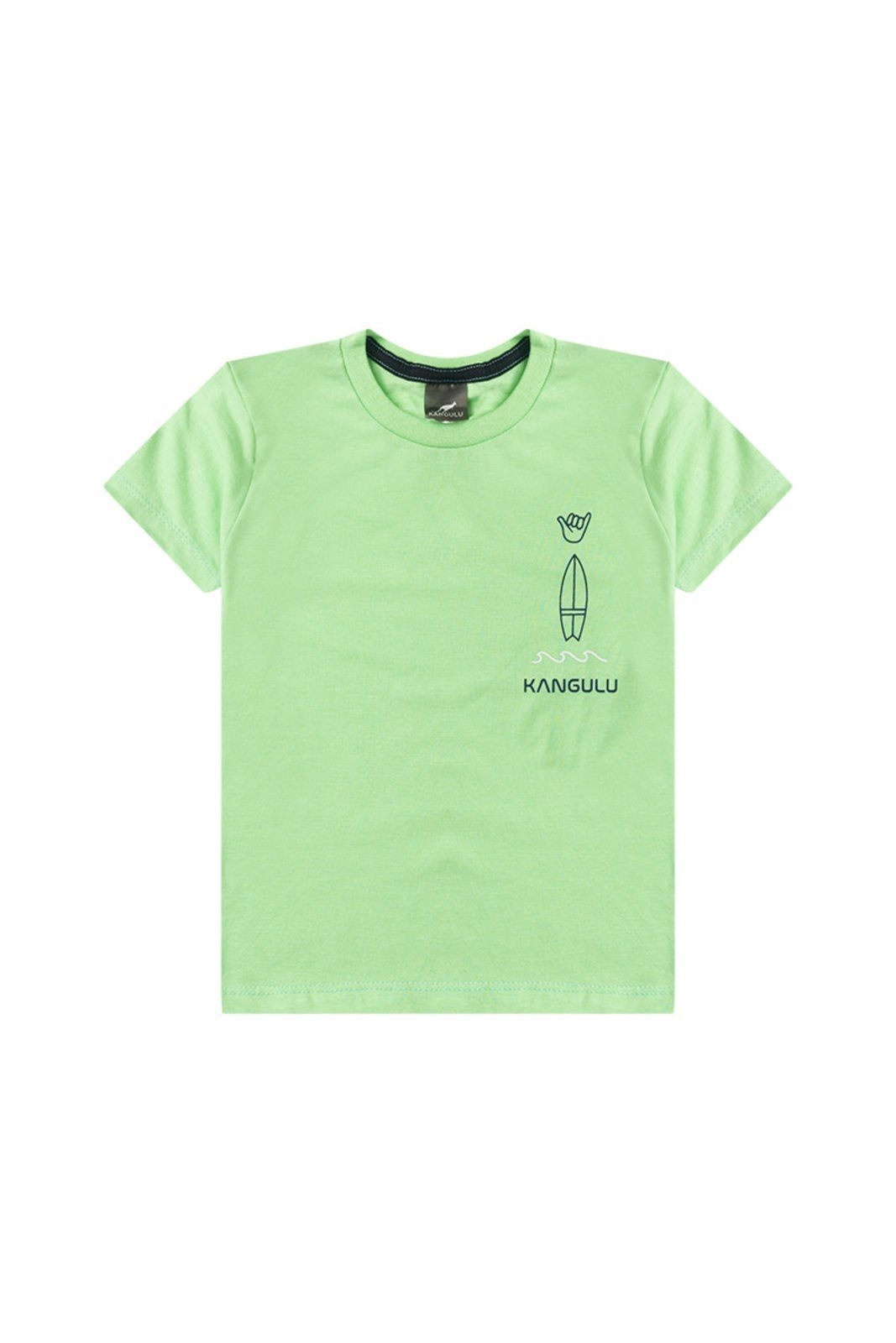 Vista 3 Infantil - Conjunto Menino Algodão Premium Hang Loose Kangulu ROSA AZUL KIDS verde ROSA AZUL KIDS verde