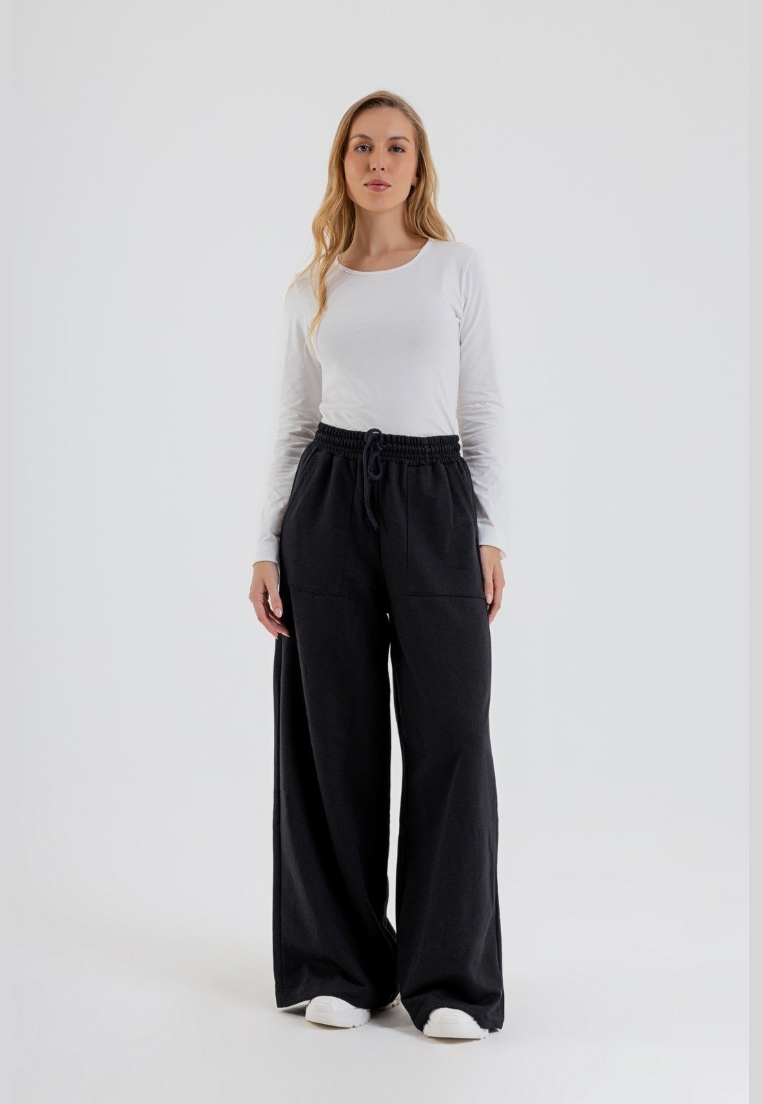 Blusa Manga Longa Feminina Just Basic Branco