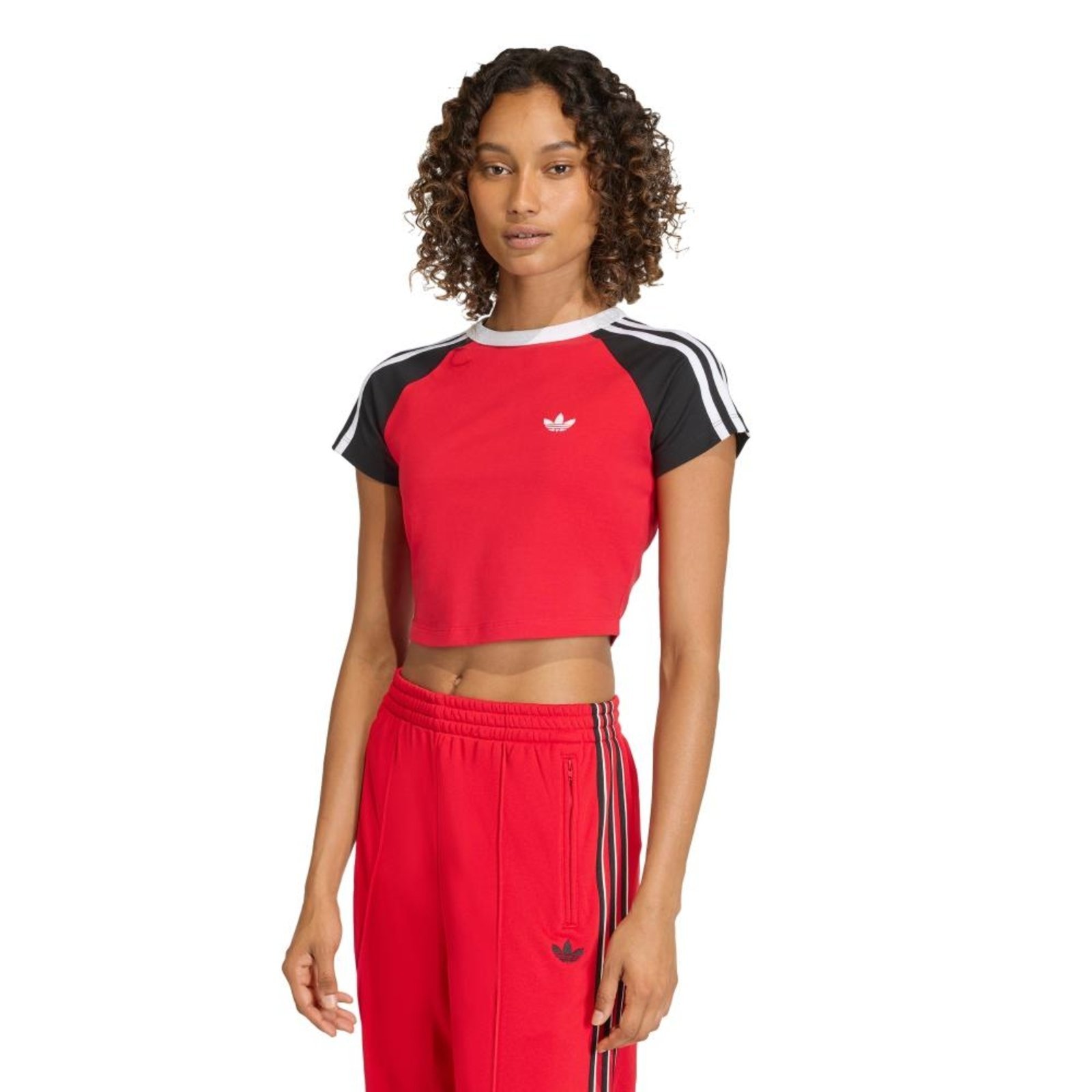 CAMISETA BABY LOOK SST adidas Originals Vermelho