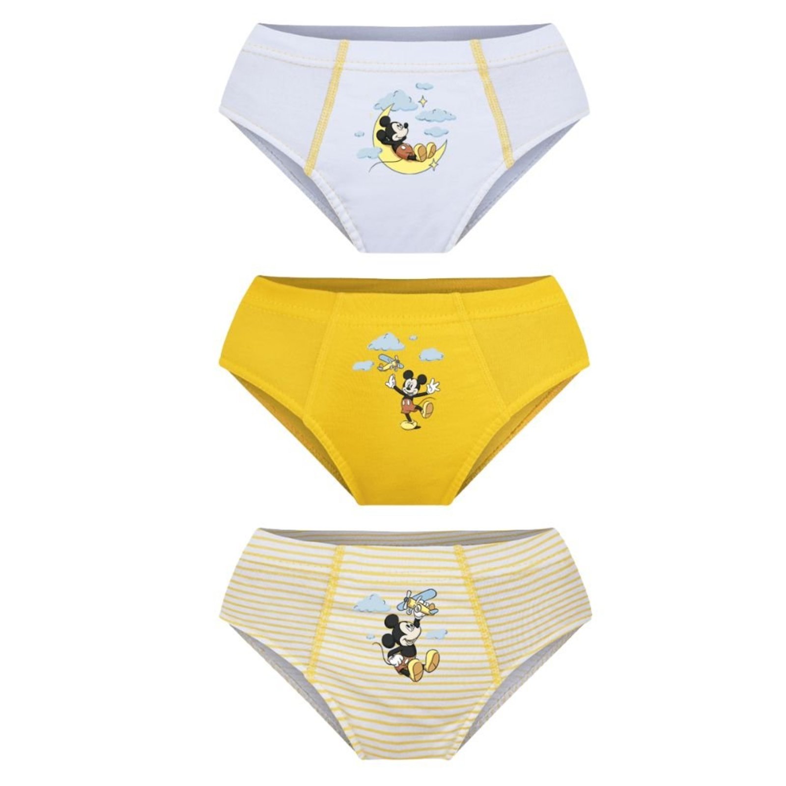 Kit 3 Cueca Slip Mickey Lupo Algodão 111-089