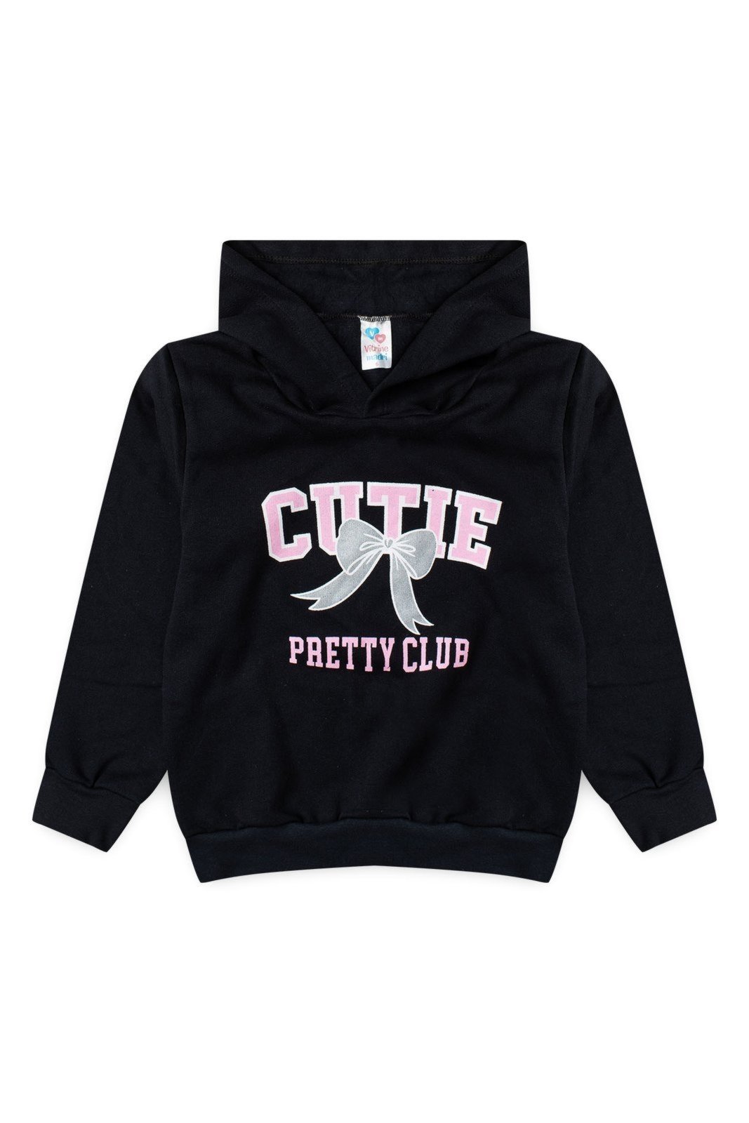 Infantil - Blusa Moletom Menina c/ Capuz Cutie Pretty Club