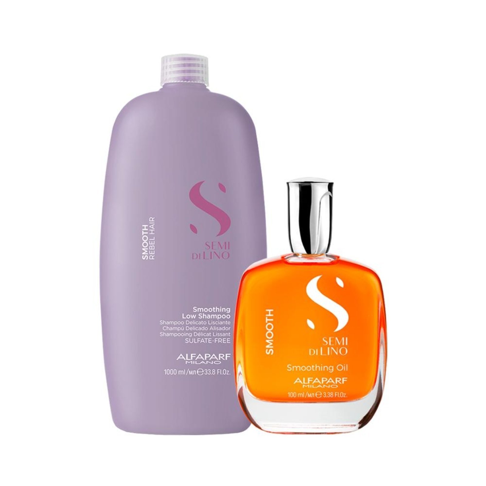 Alfaparf Semi Di Lino Smooth Shampoo e Óleo