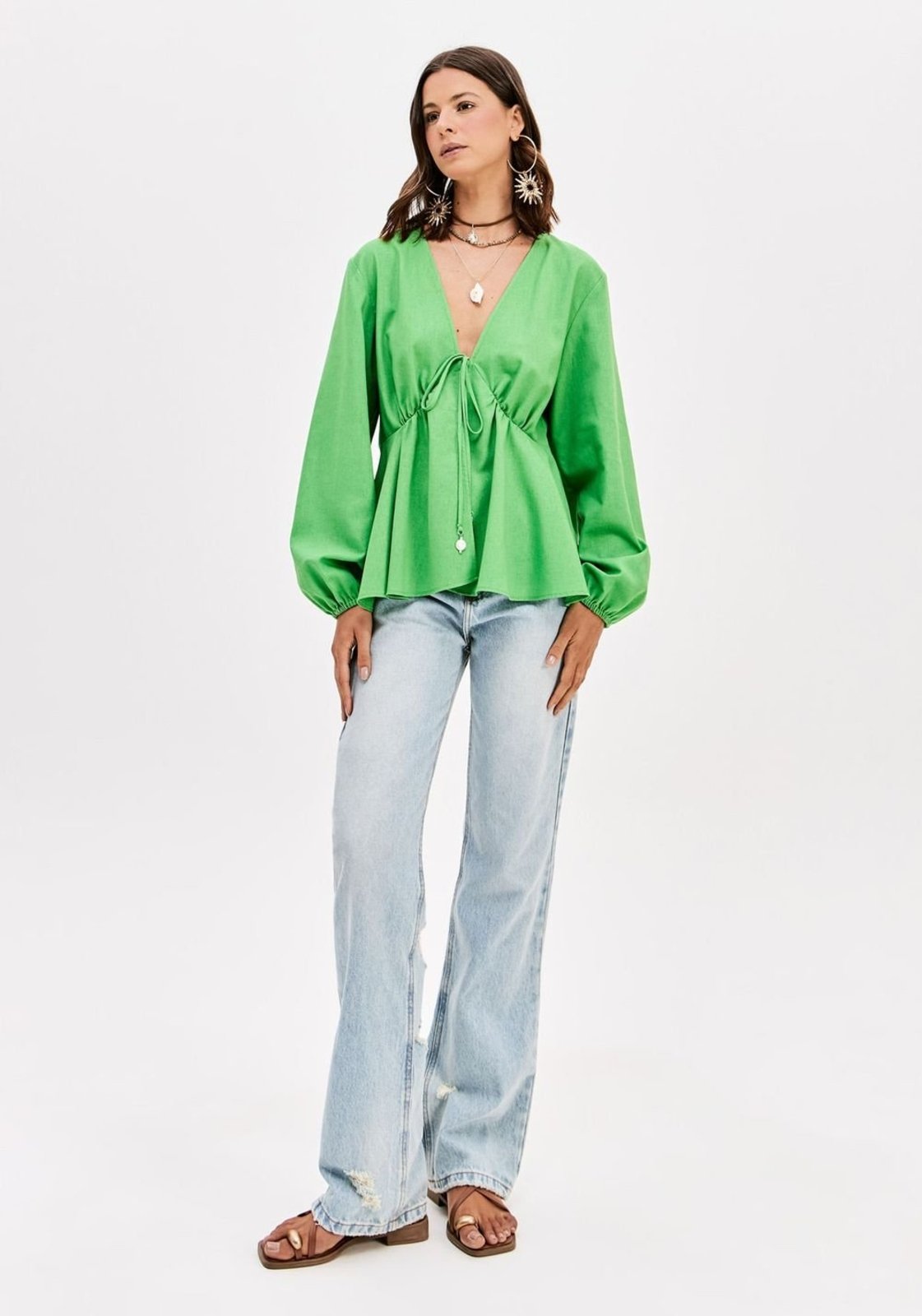Calça Jeans Reta Cintura Alta My Favorite Things