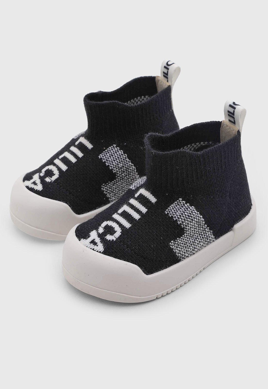 Infantil - Tênis Lilica Ripilica Cano Alto Preto