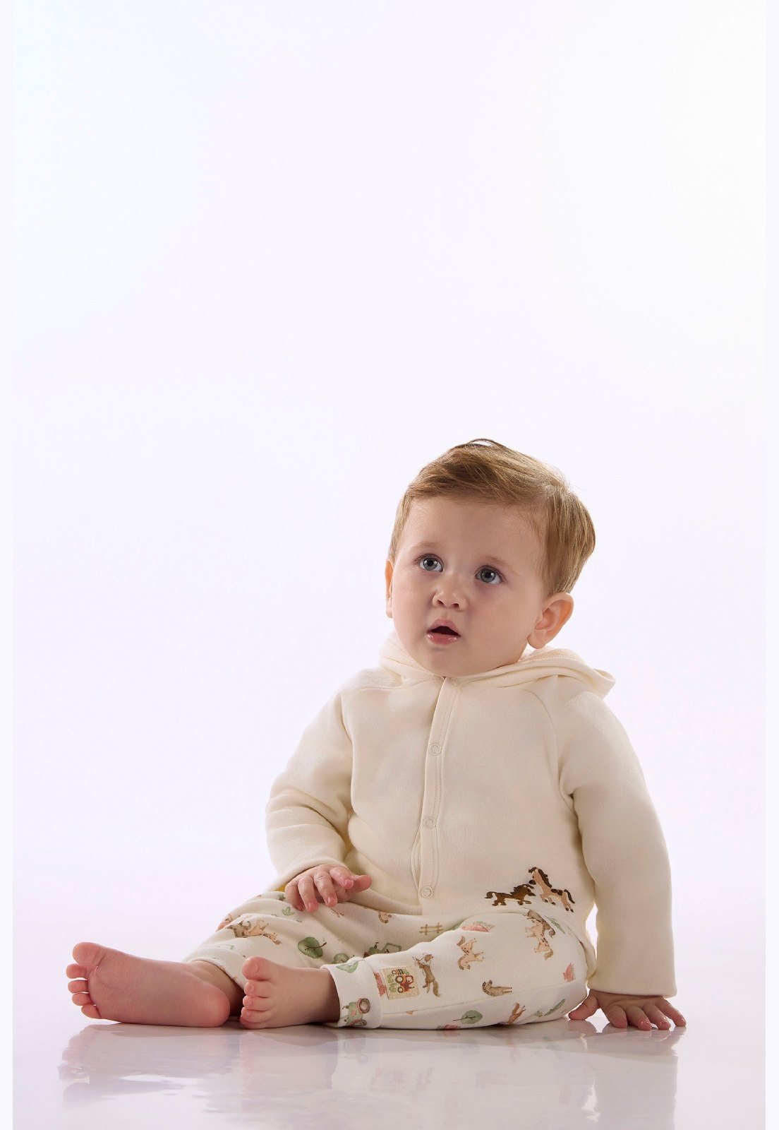 Infantil - Conjunto Cardigan Calça Up Baby Branco