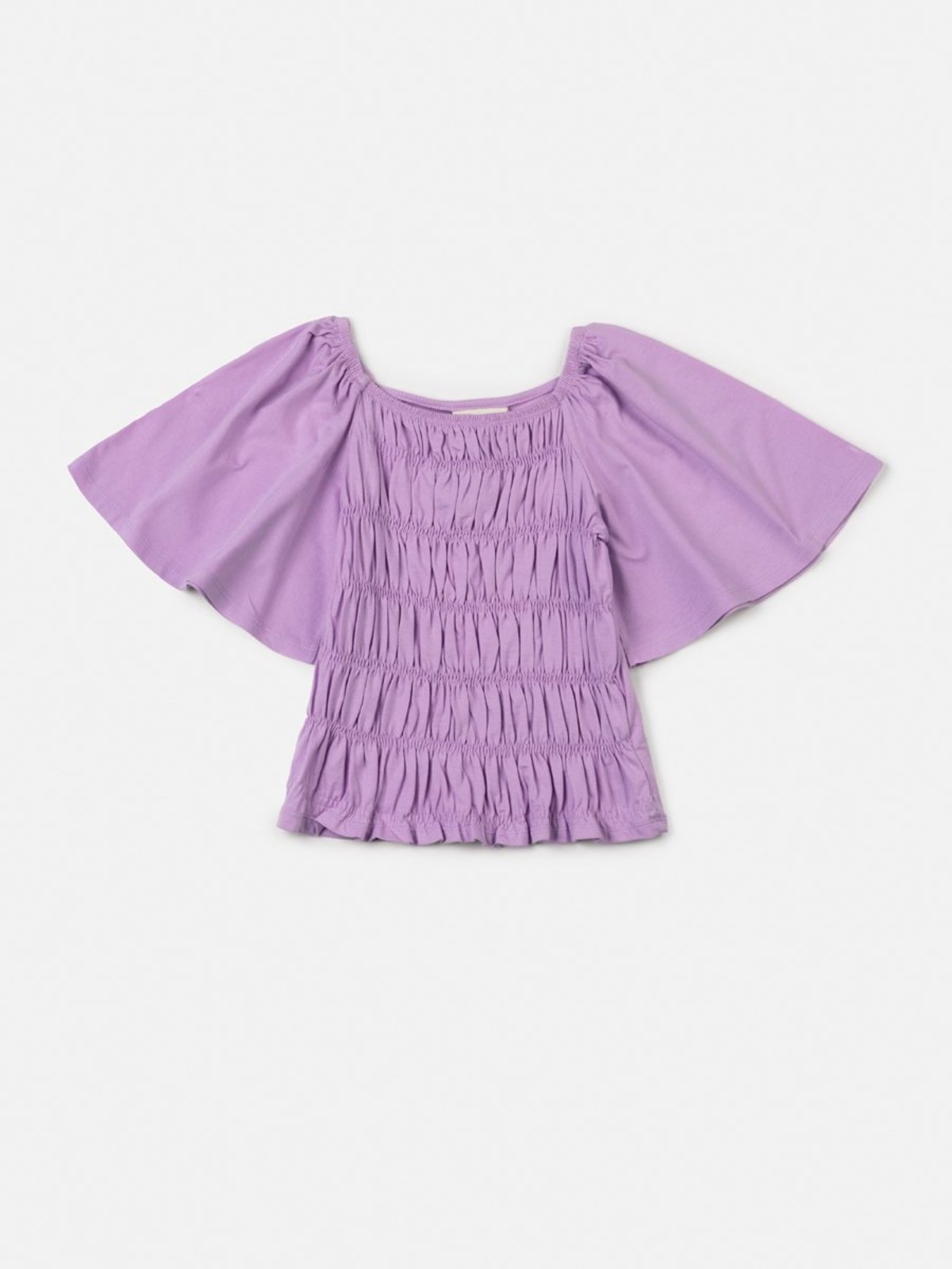 Infantil - Blusa Essentials Lilás com Lastex