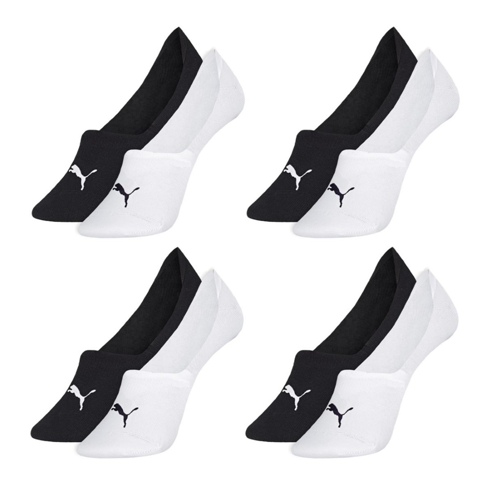 Kit 8 Pares de Meias Puma Femininas Sapatilhas Invisíveis 34-38