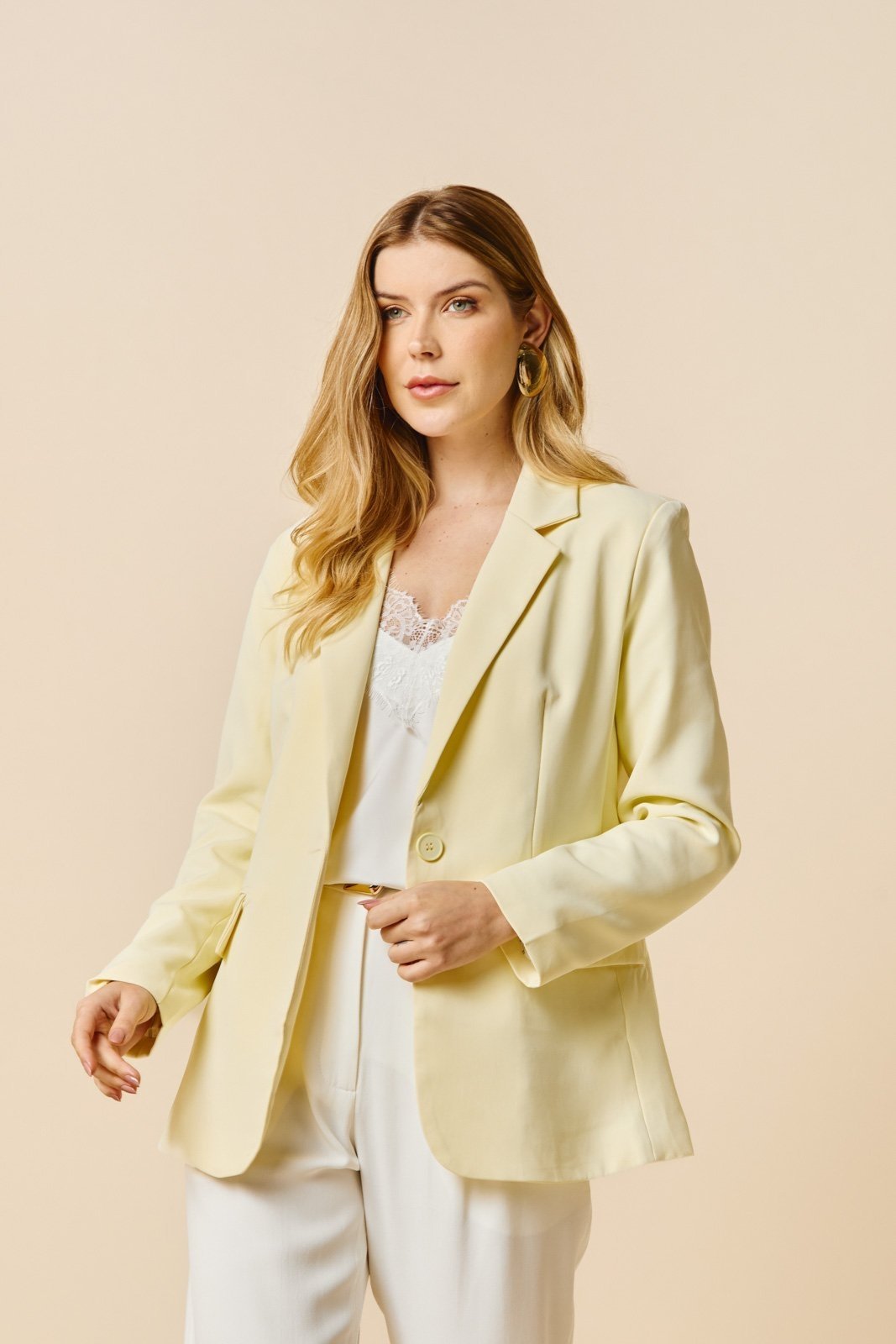 Blazer Alfaiataria Maite - Amarelo Candy