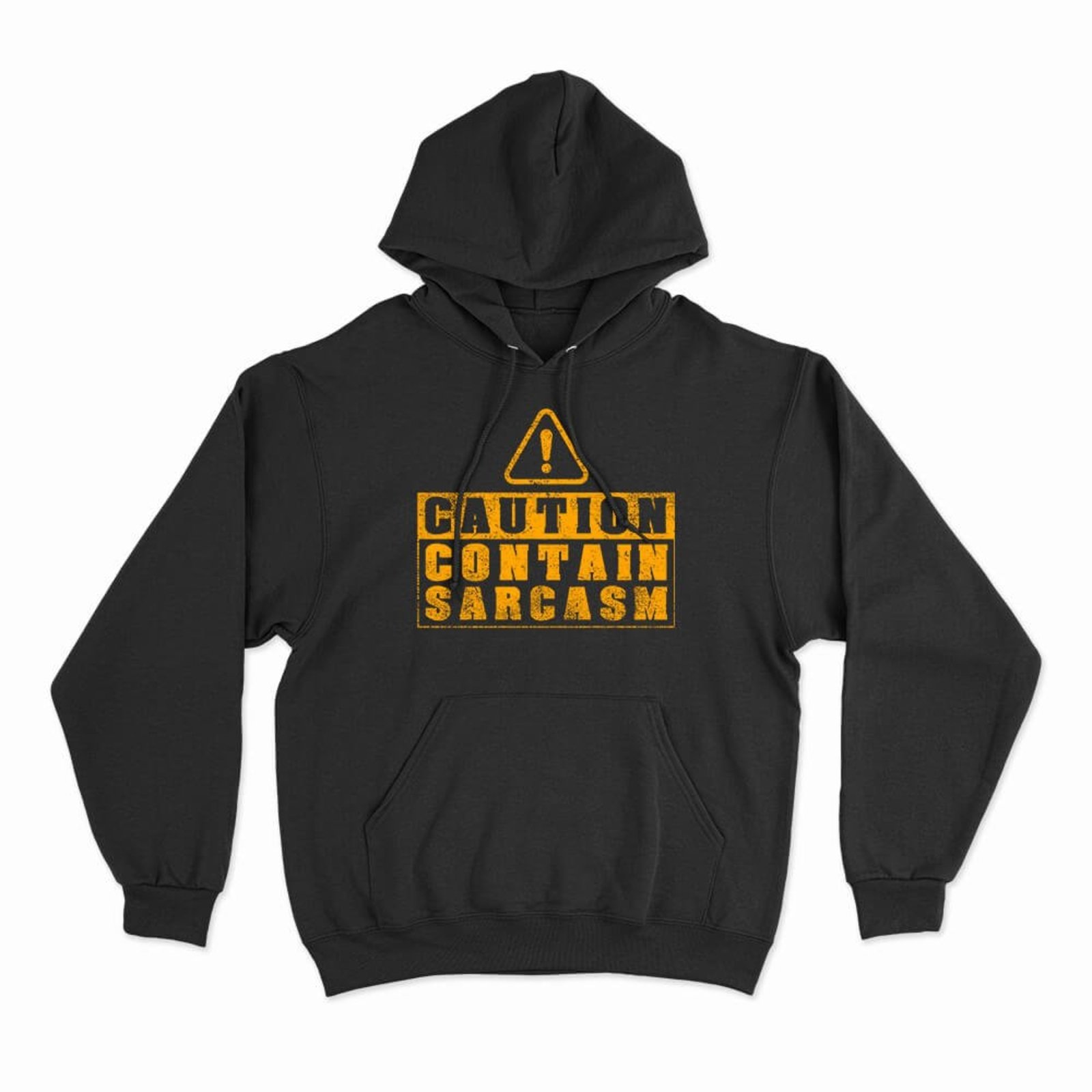 Moletom Com Capuz Contain Sarcasm - Preto - Casual - Studio Geek