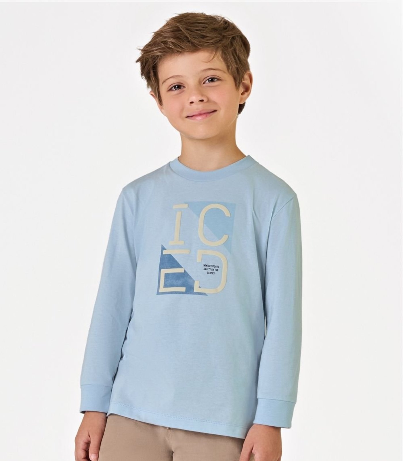 Infantil - Camiseta Menino Meia Malha Trick Nick Azul