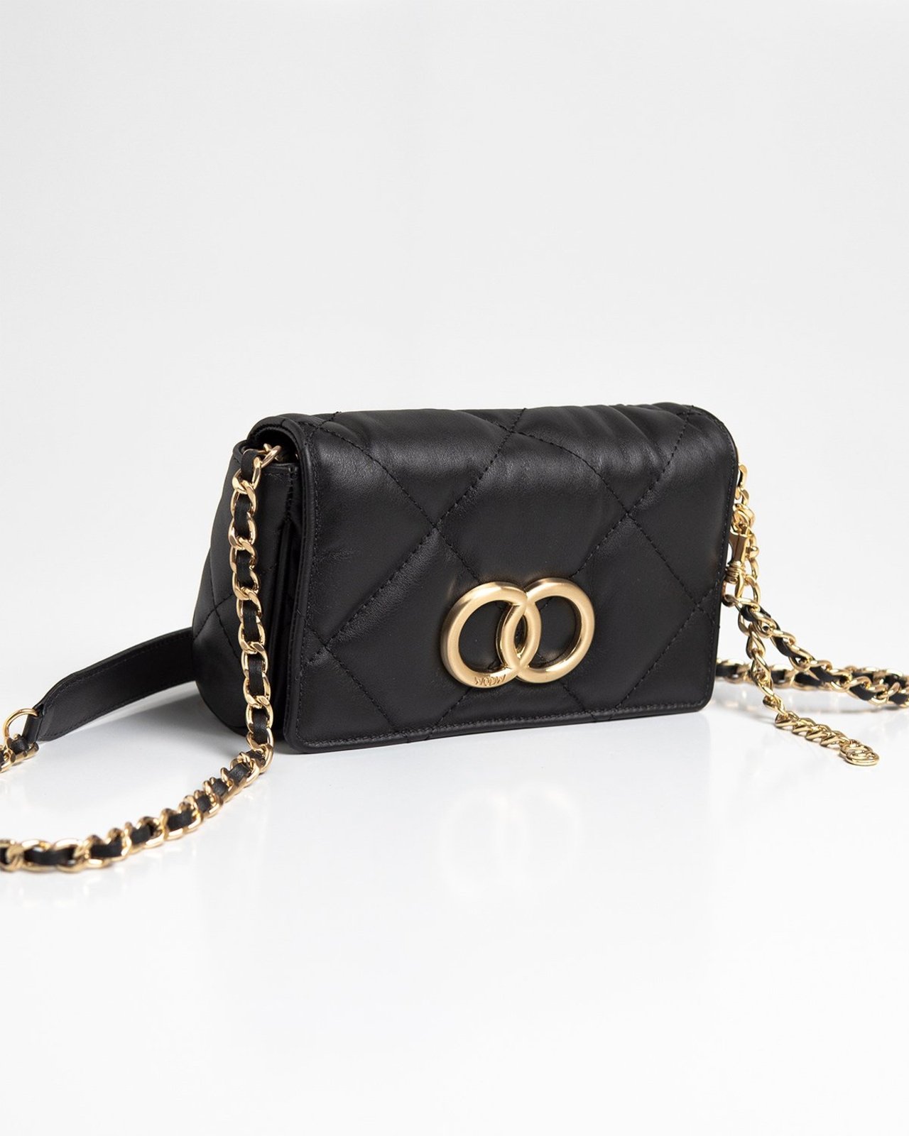 Bolsa Pequena Woow Bella Serena Couro Preto