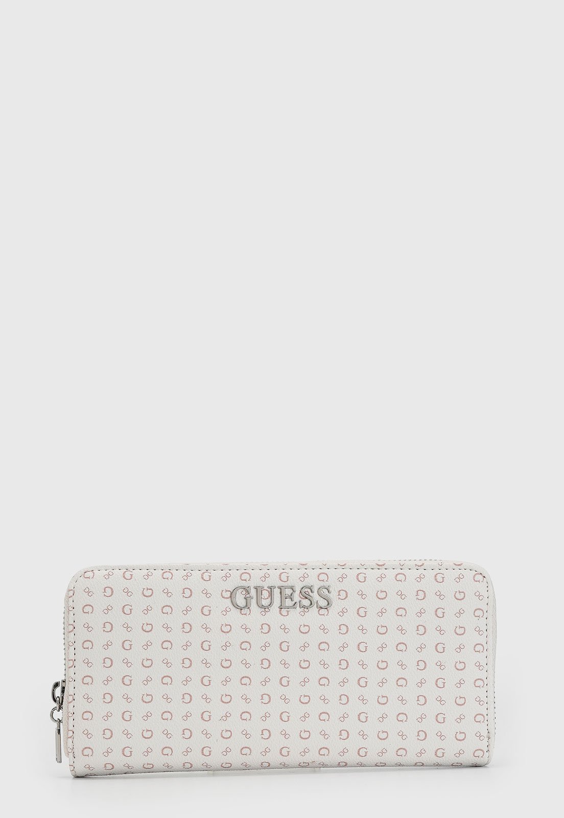 Vista 3 Carteira Feminina Guess Monogram Off-White off-white white Guess off-white white