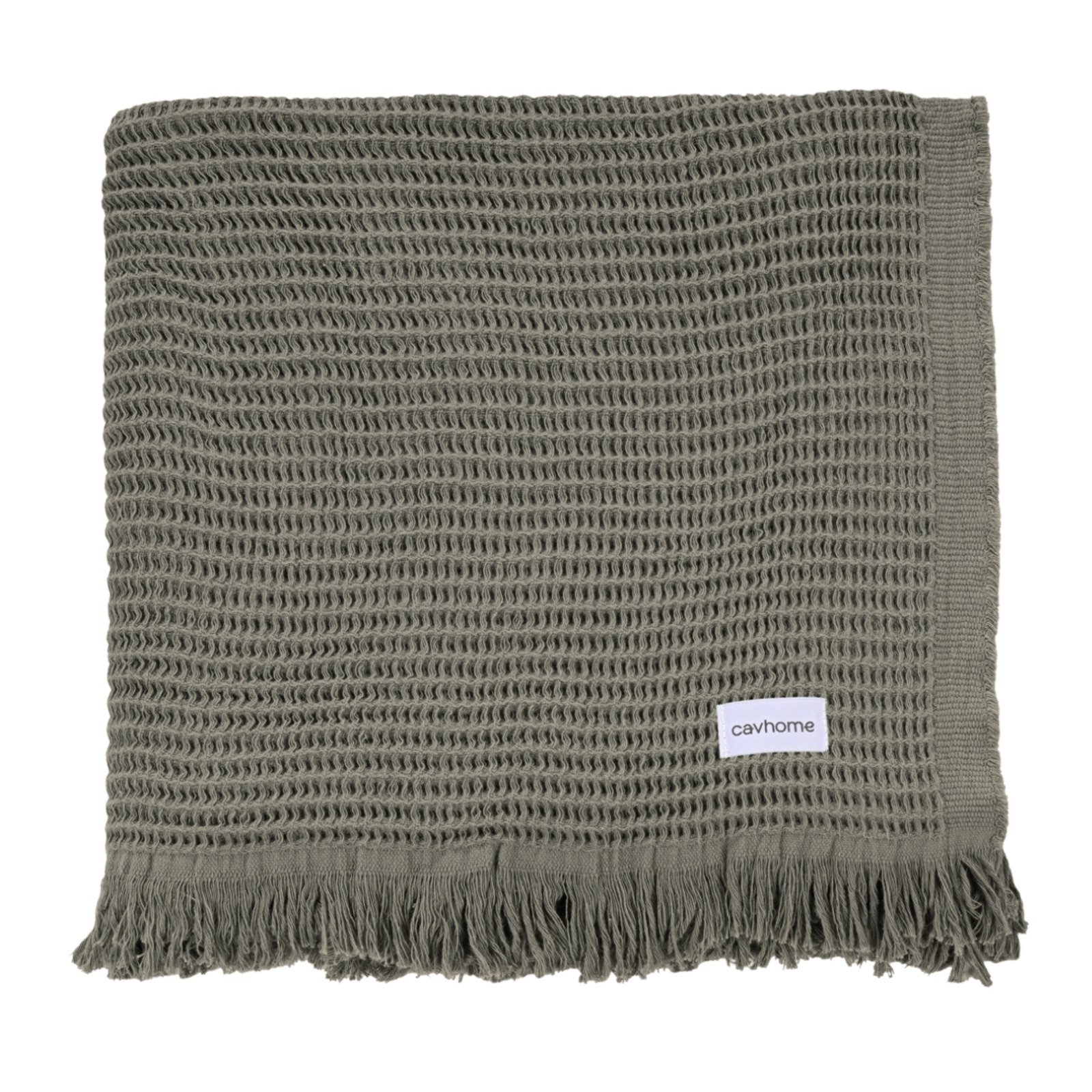 Vista 2 Manta Decorativa Cavhome Piquet 2,20x2,50 Mocha Grande marrom CavHome marrom