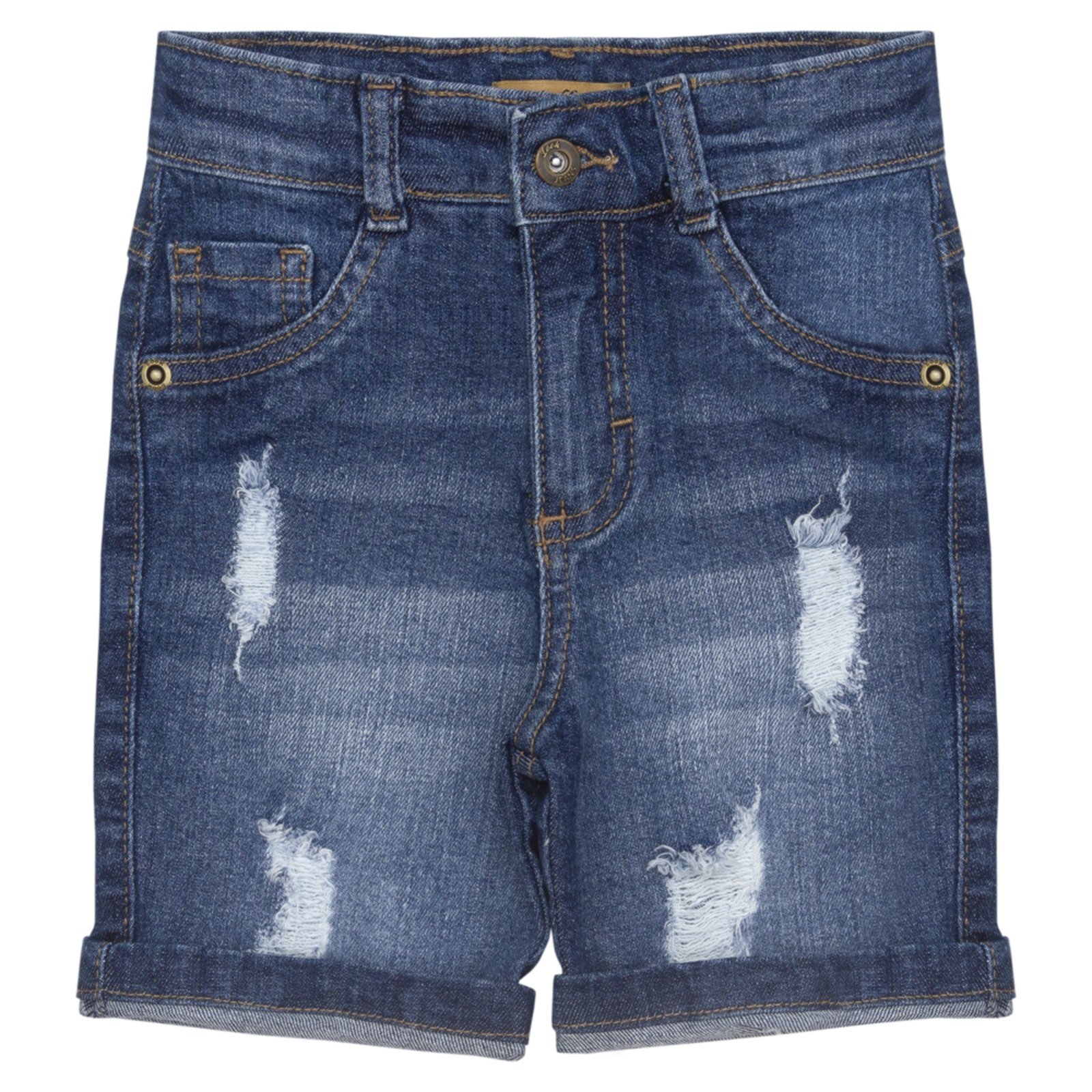 Infantil – Shorts Look Jeans Skinny Puídos Jeans