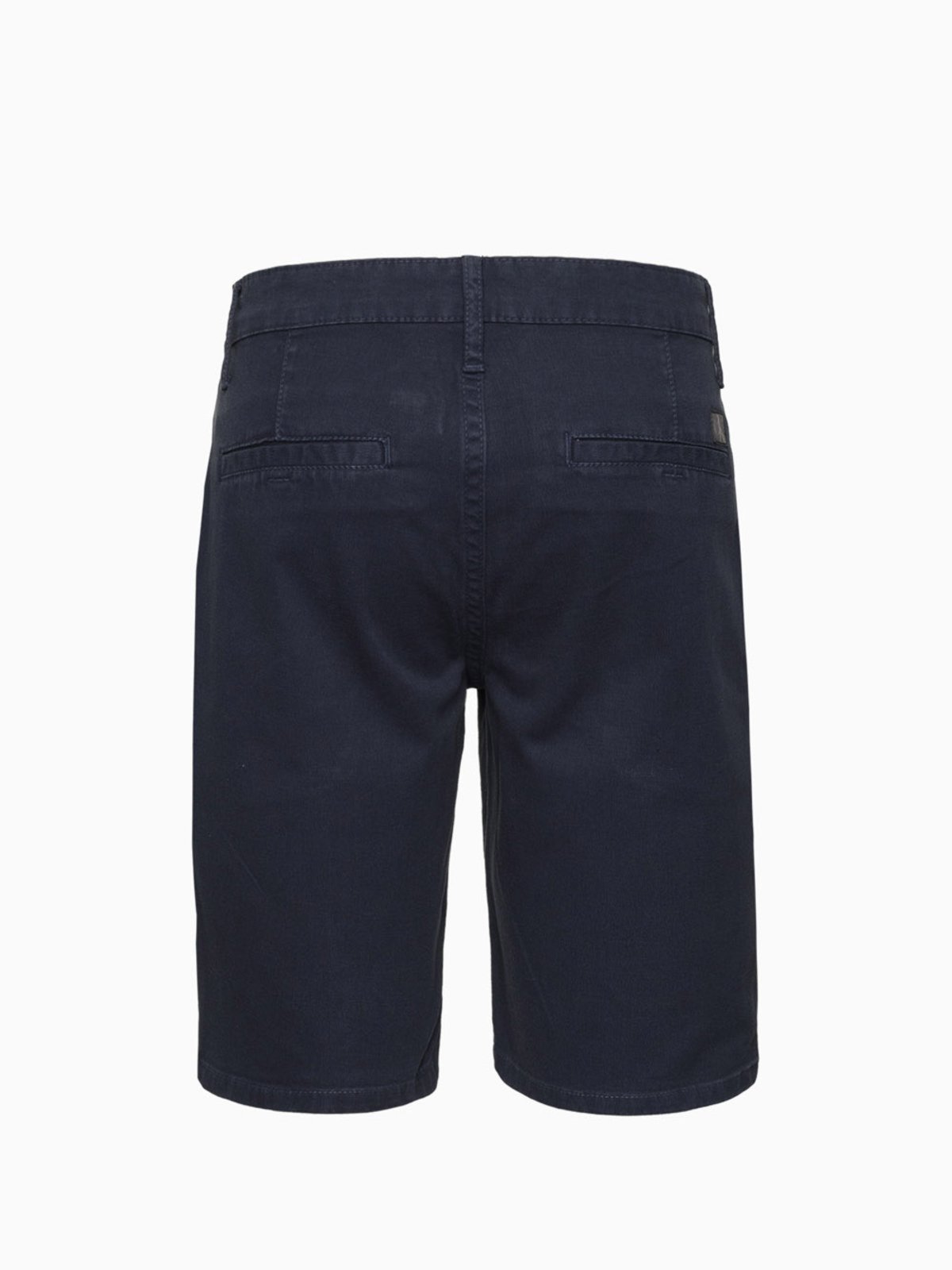 Vista 3 Infantil - Bermuda Color Chino Barra Virada Calvin Klein - Marinho Calvin Klein Jeans azul marinho Calvin Klein Jeans azul marinho