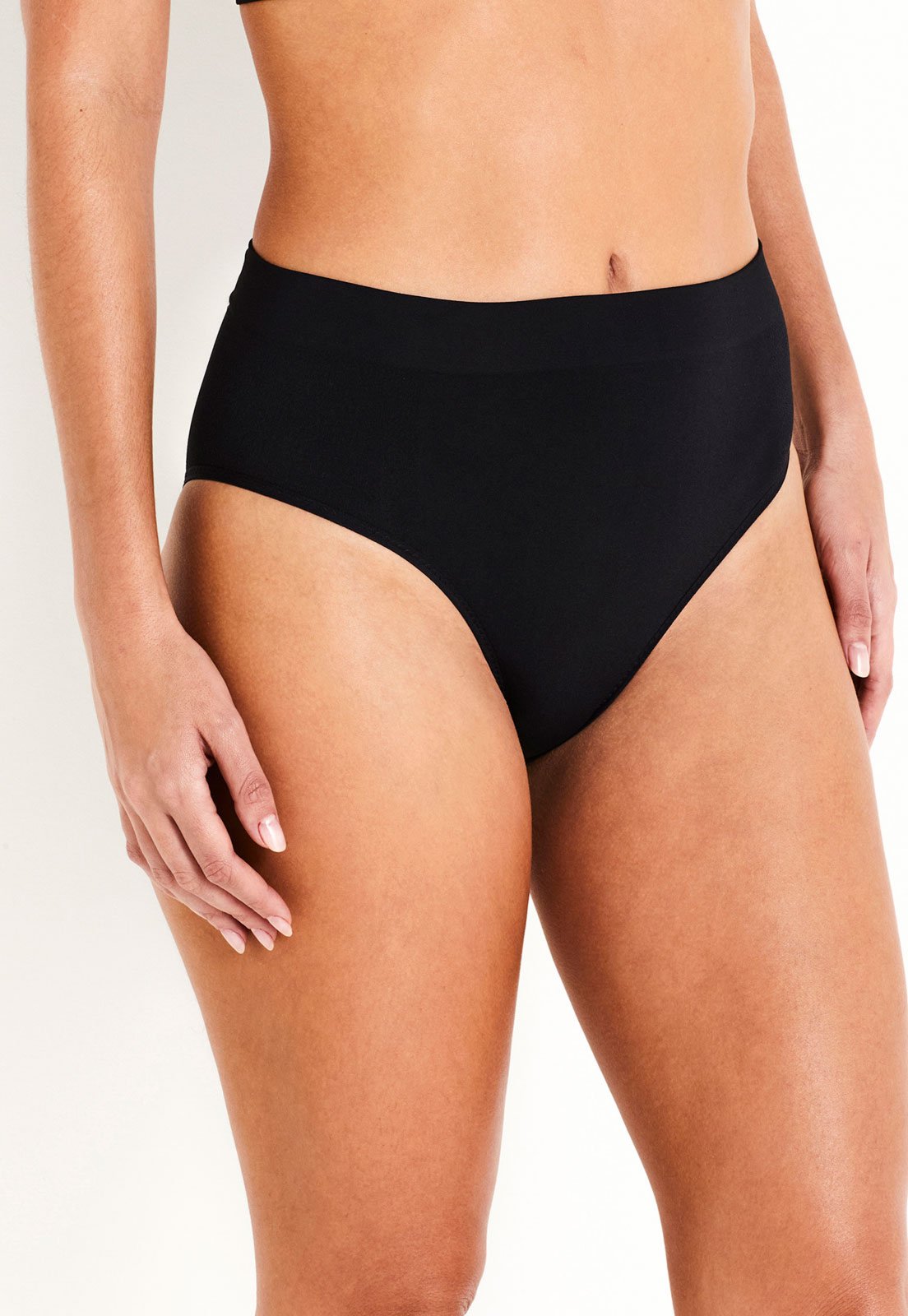 Calcinha Liz Cintura Alta Adaptive Skinbreez Preta