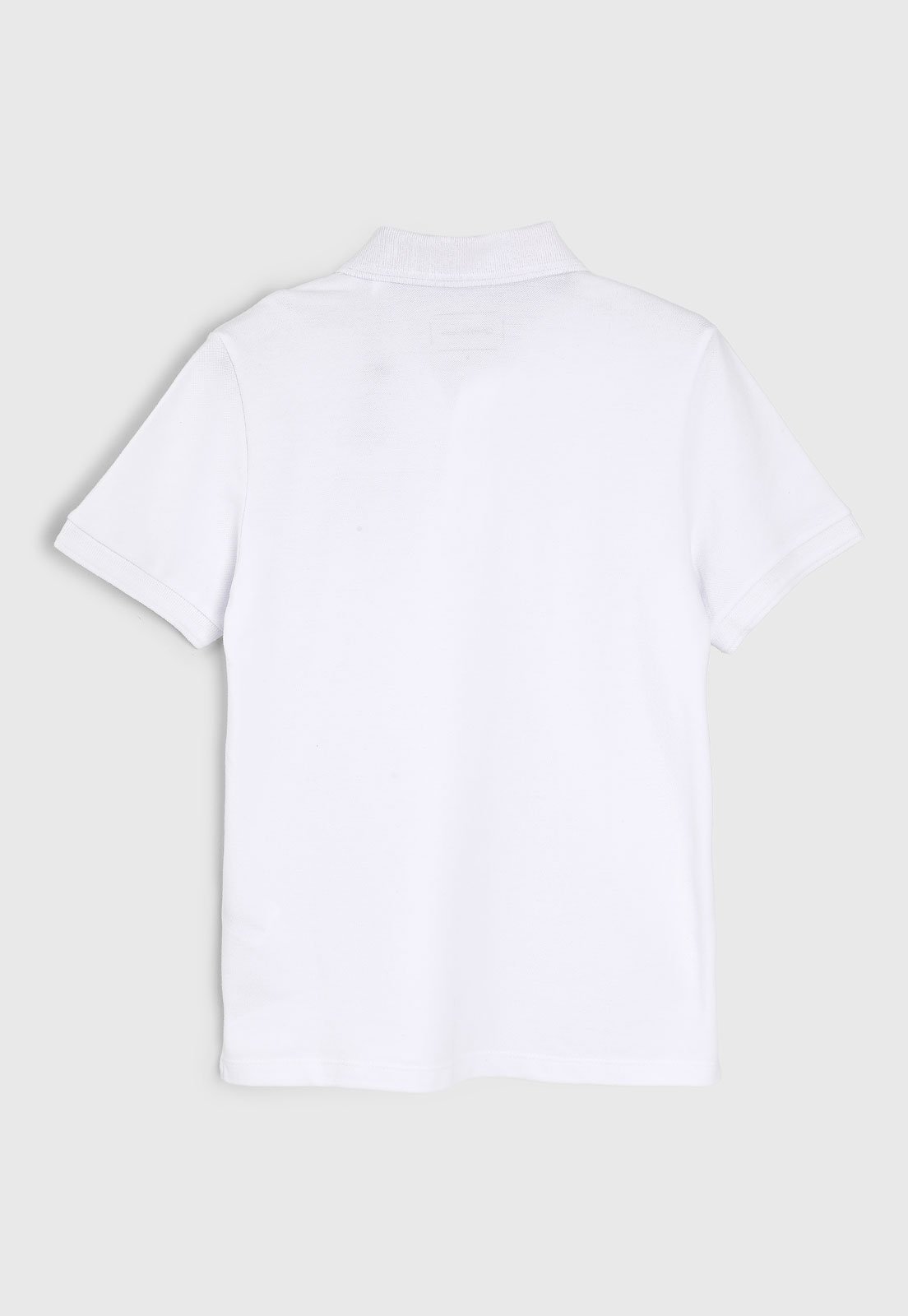 Vista 3 Infantil - Polo Calvin Klein Manga Curta Branca Calvin Klein Kids branco Calvin Klein Kids branco