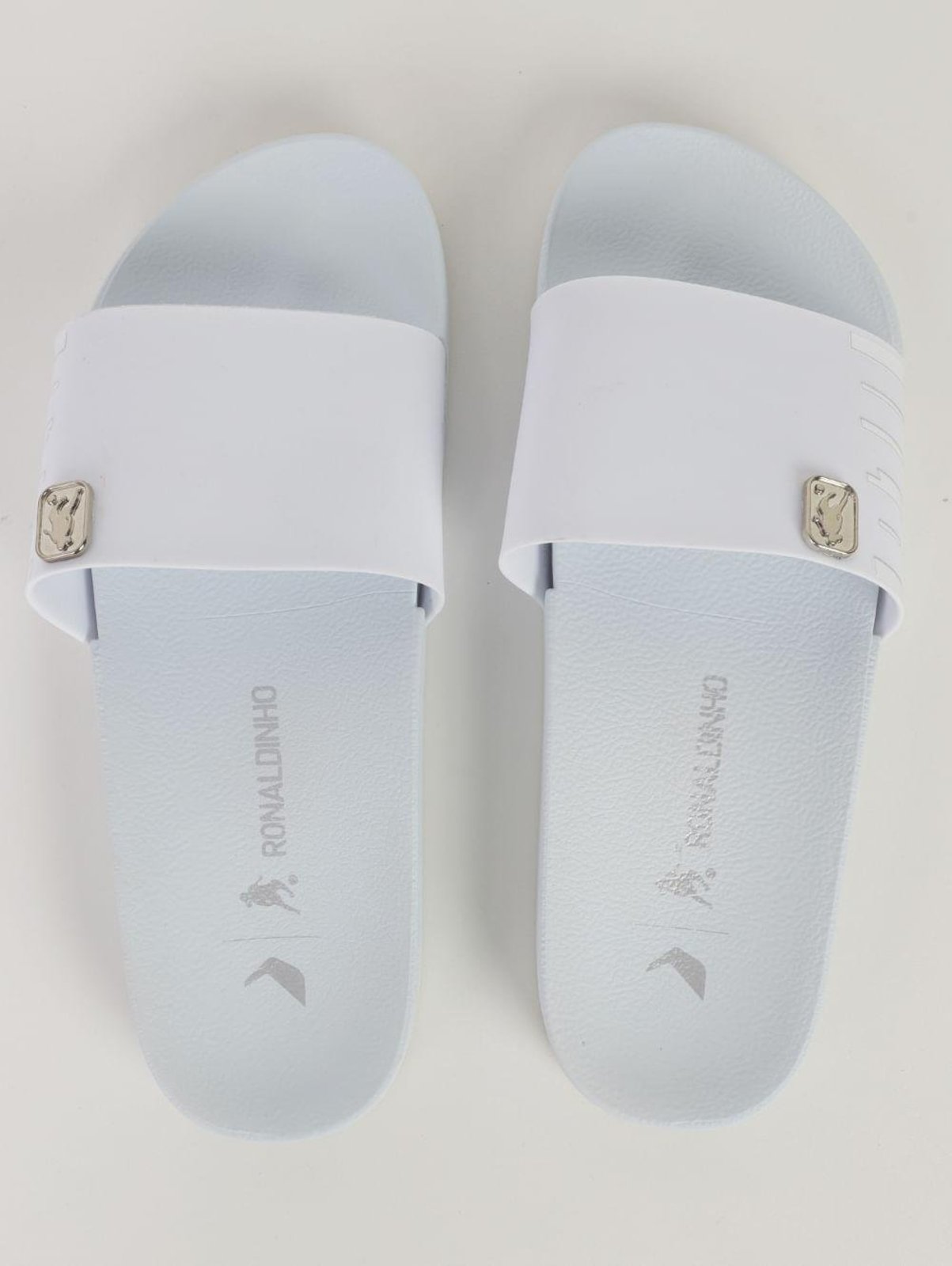 Slide Rider Masculino BRANCO/PRATA
