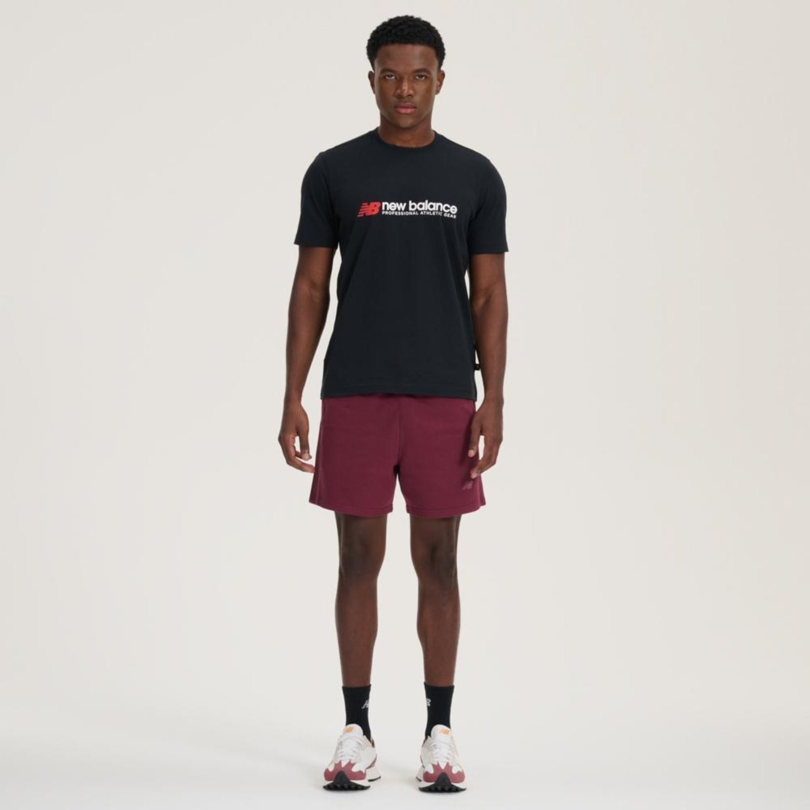 Vista 2 Shorts Athletics Small Logo 5" Masculino" New Balance incolor New Balance incolor