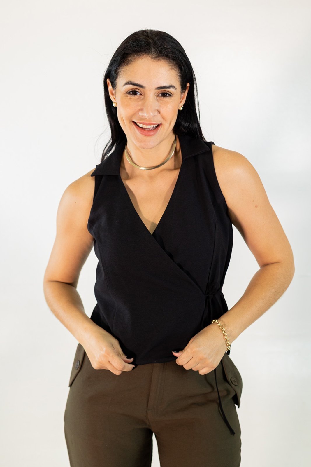 Blusa Viscose Feminina Alfaiataria Transpassada Anticorpus