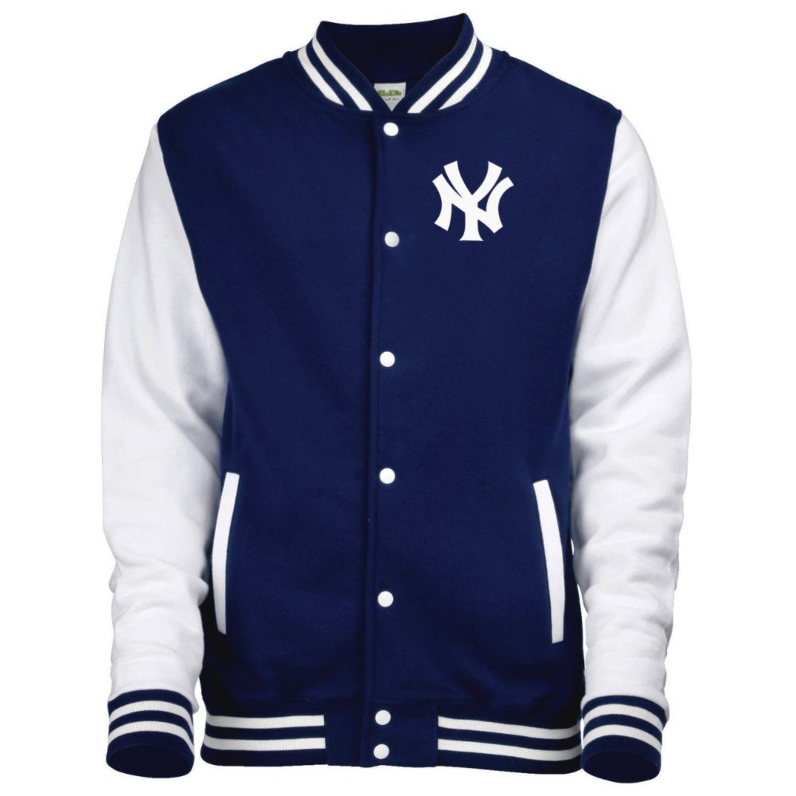 Jaqueta College Americana College4EVER Azul Marinho New York bordada