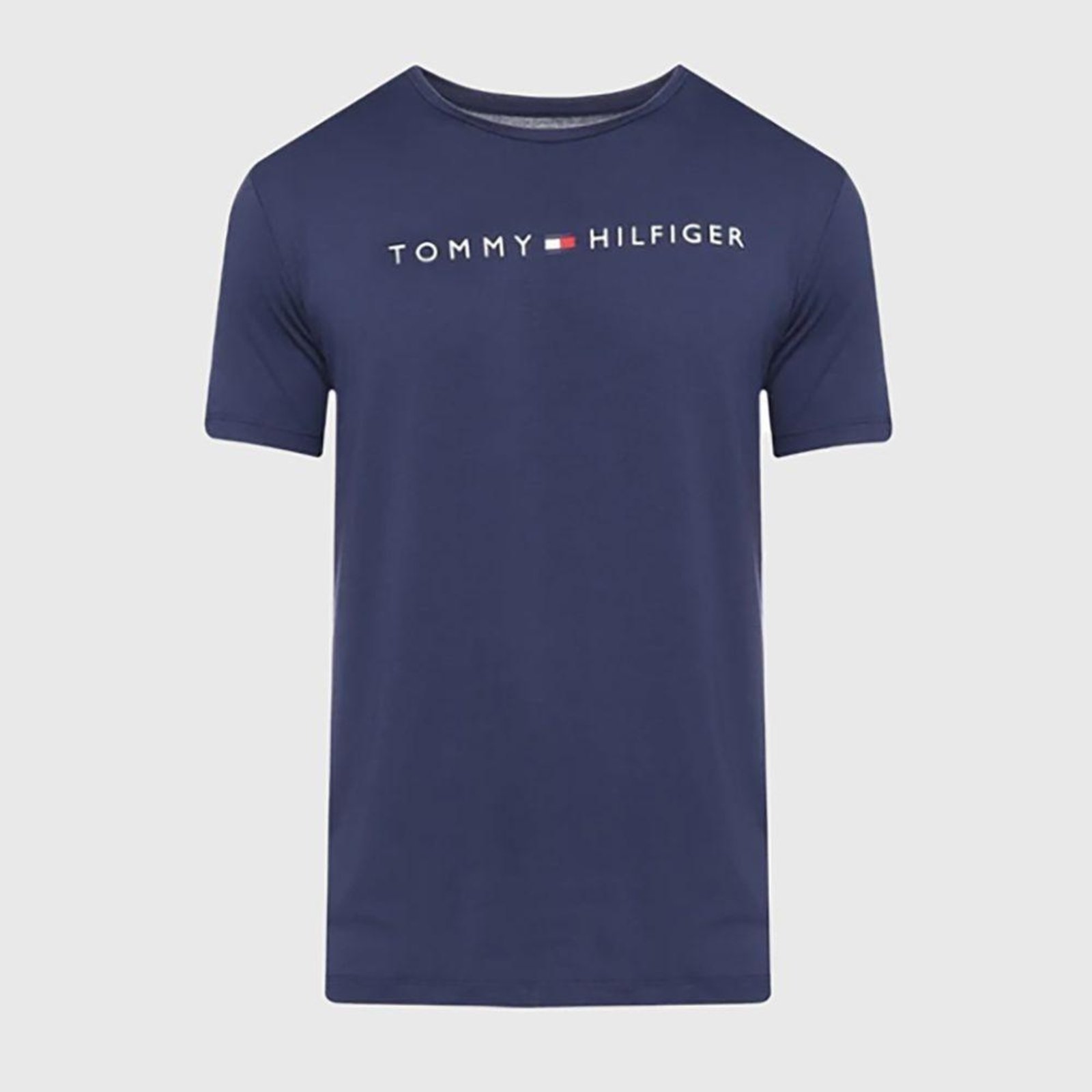 Pijama Tommy Hilfiger Clássico Manga Curta Azul