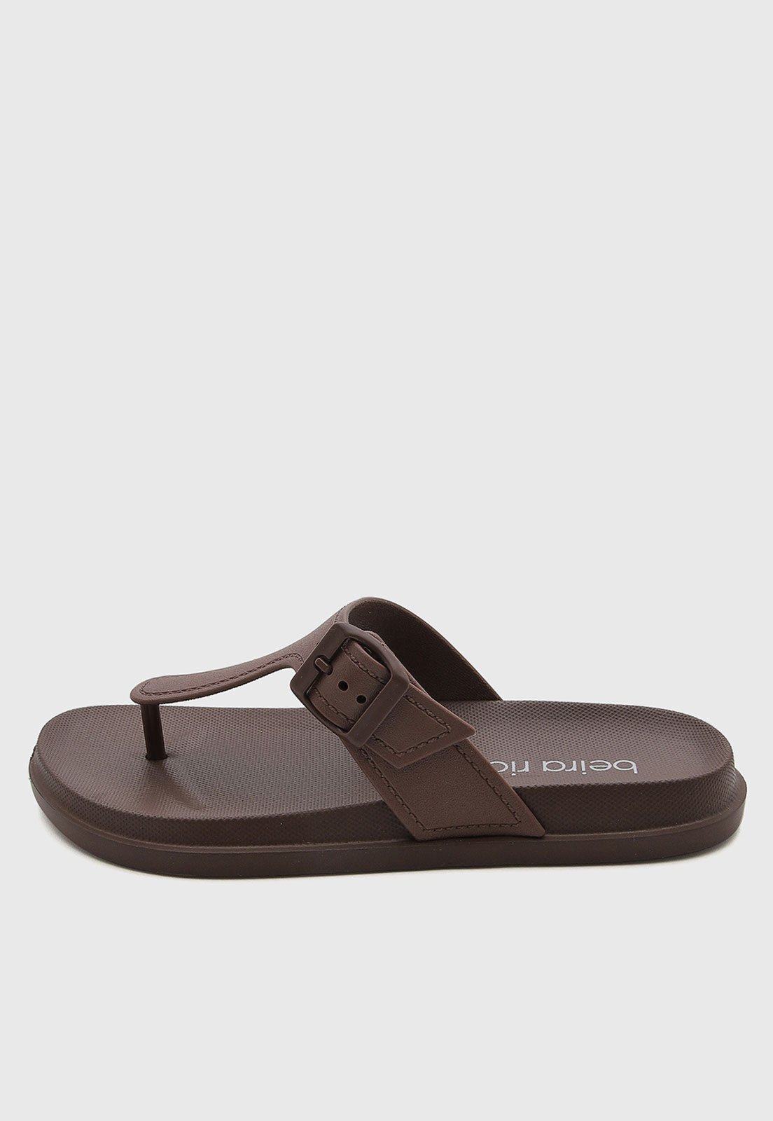 Chinelo Feminino Beira Rio Fivela Marrom