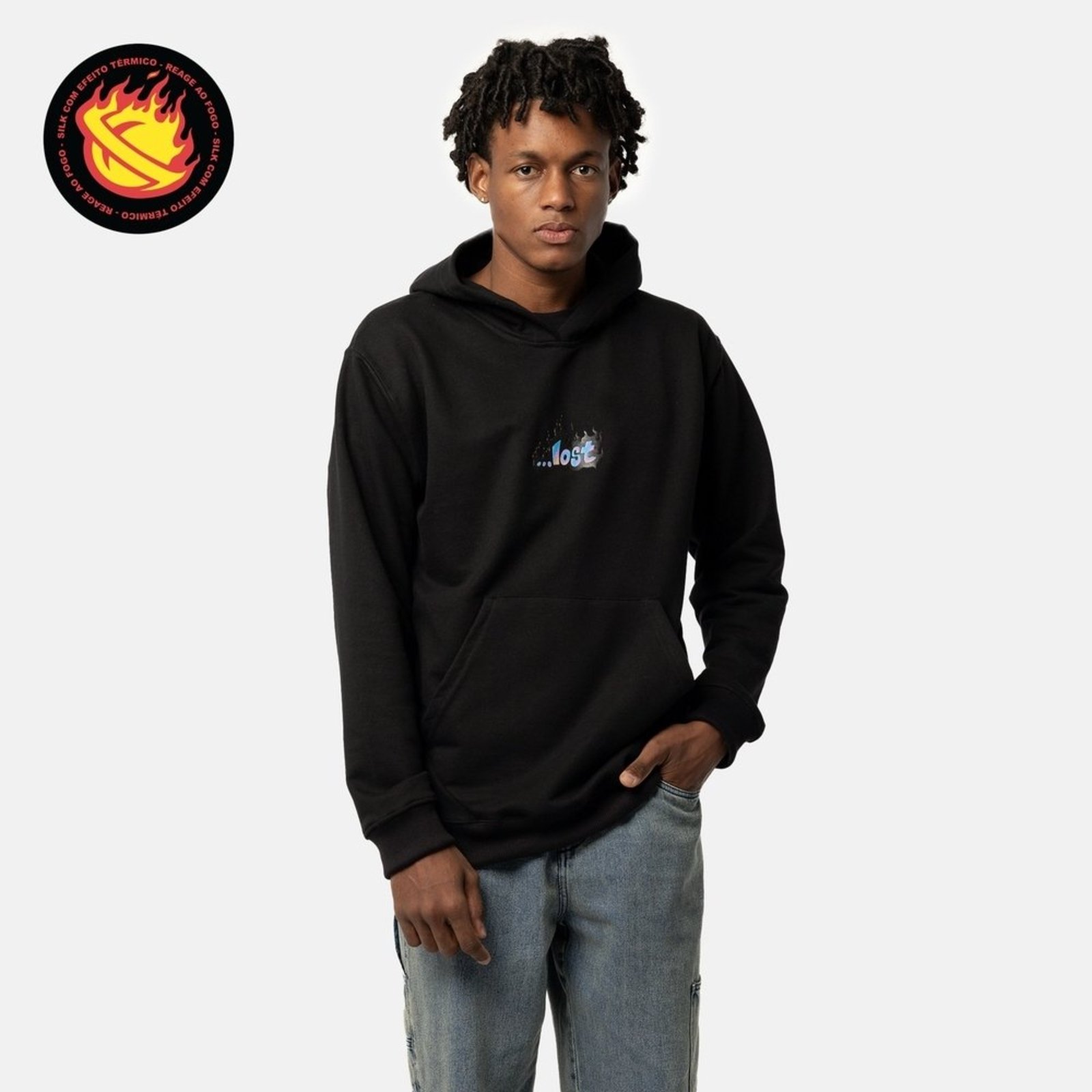 Canguru Lost Logo Fire Preto