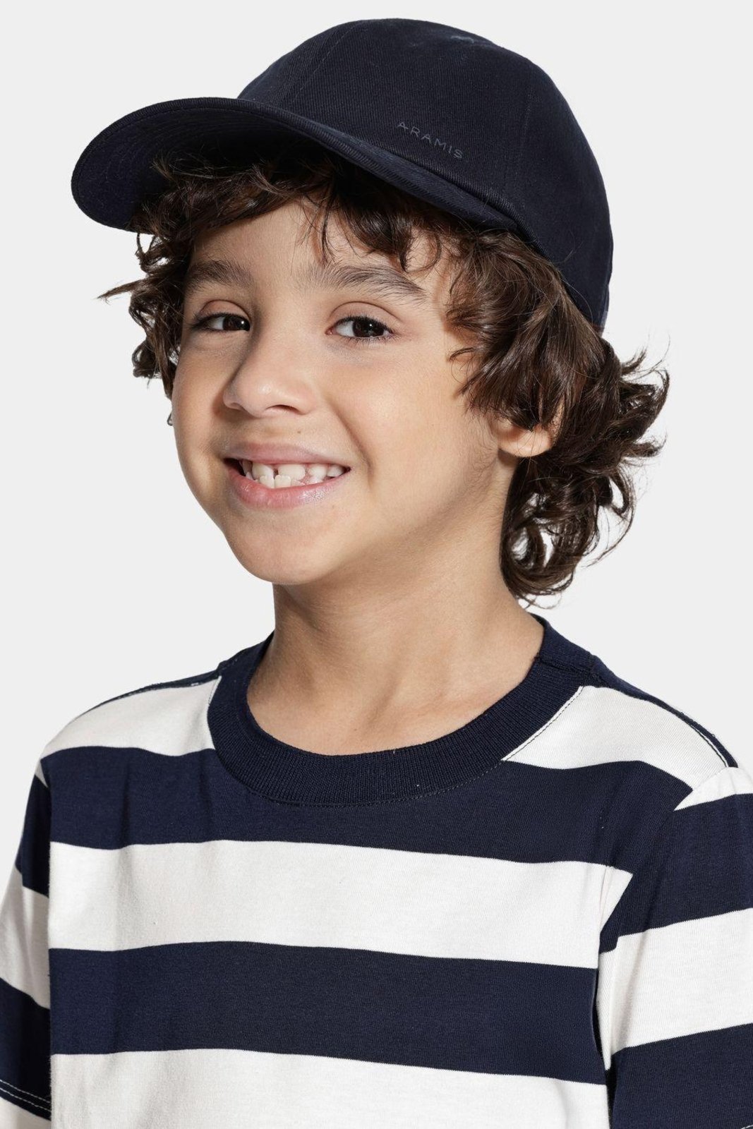 Vista 3 Infantil - Boné Aramis com Logo da marca Marinho azul marinho Aramis azul marinho