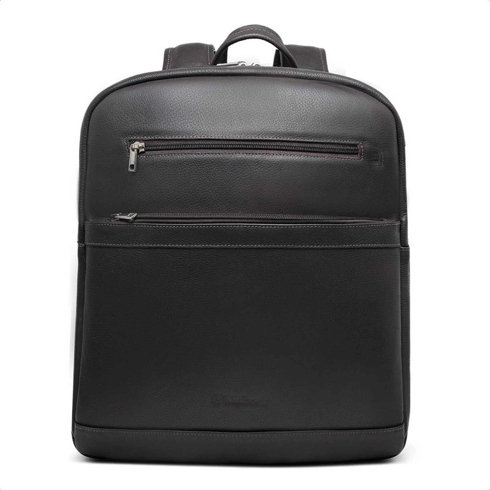 Mochila Executiva Malbork Couro Floater Marrom Para Notebook M2_M