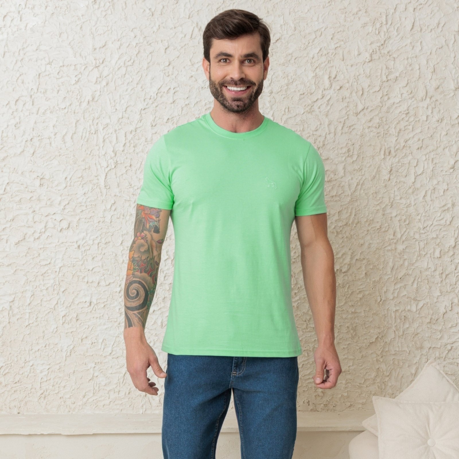 Camiseta Basica Manga Curta Masculino Revanche Foggiano
